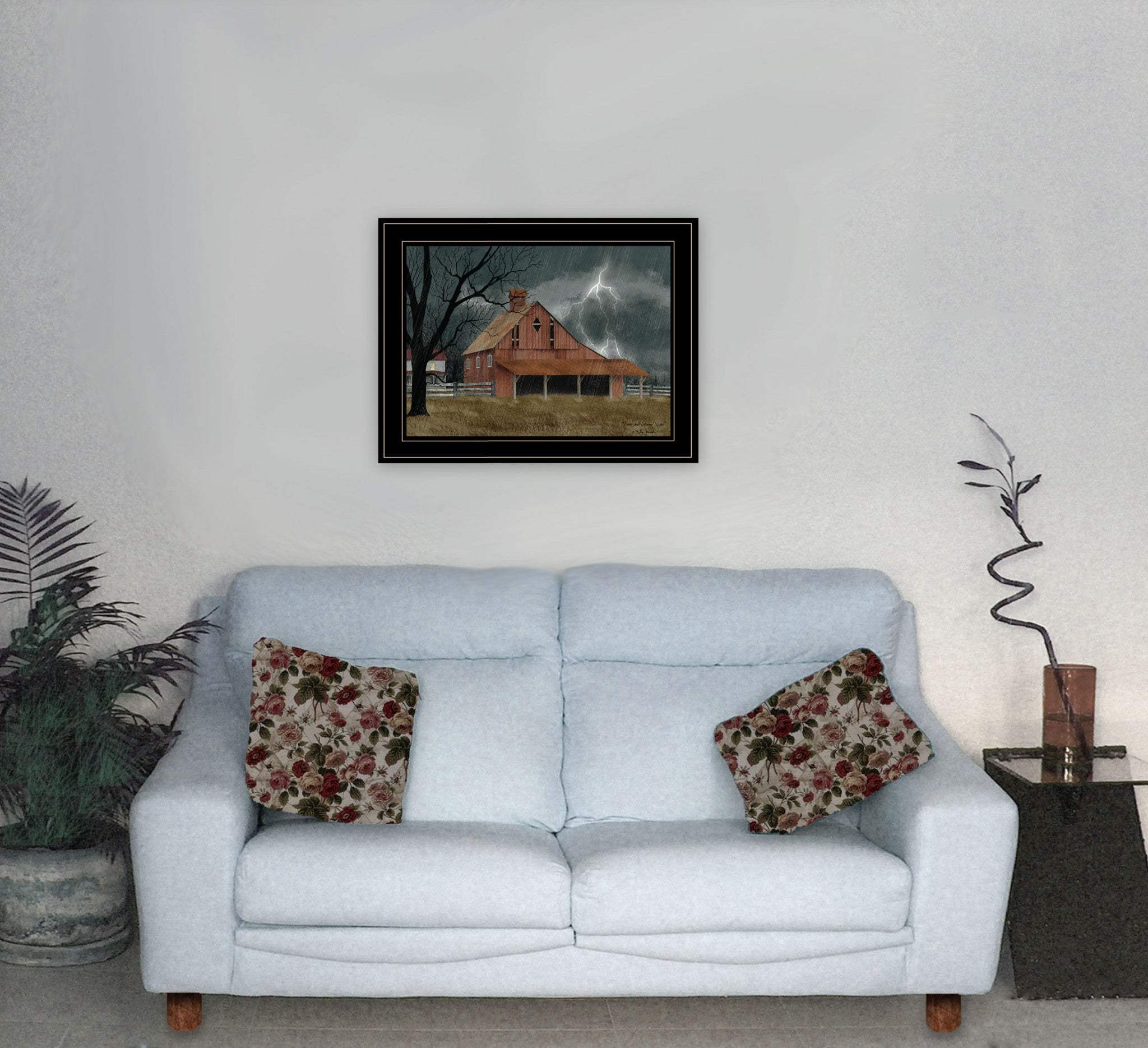 Dark and Stormy Night 4 Black Framed Print Wall Art - Image 4