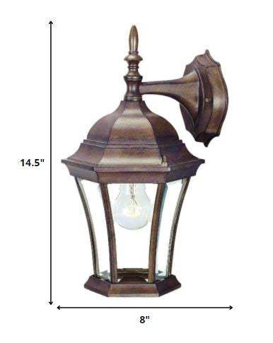 Dark Brown Hanging Carousel Lantern Wall Light - Image 6