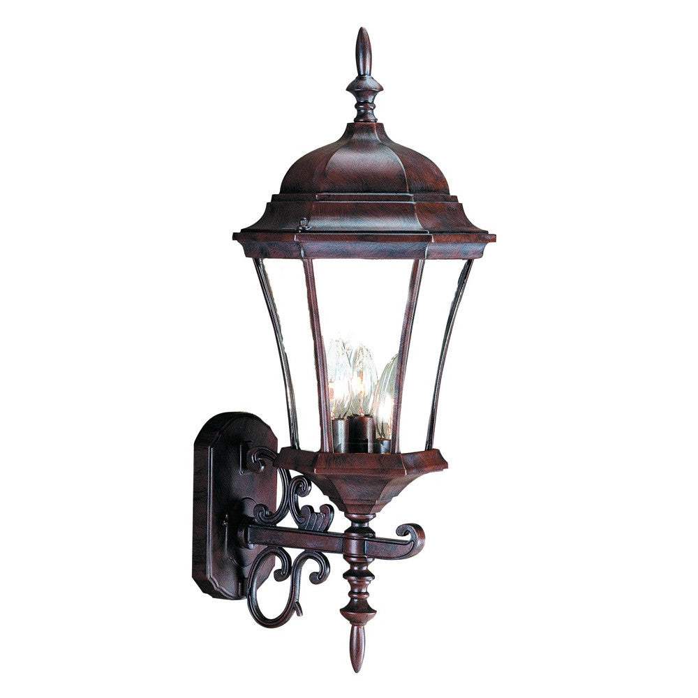 Dark Brown Ornamental Carousel Lantern Wall Light - Image 3