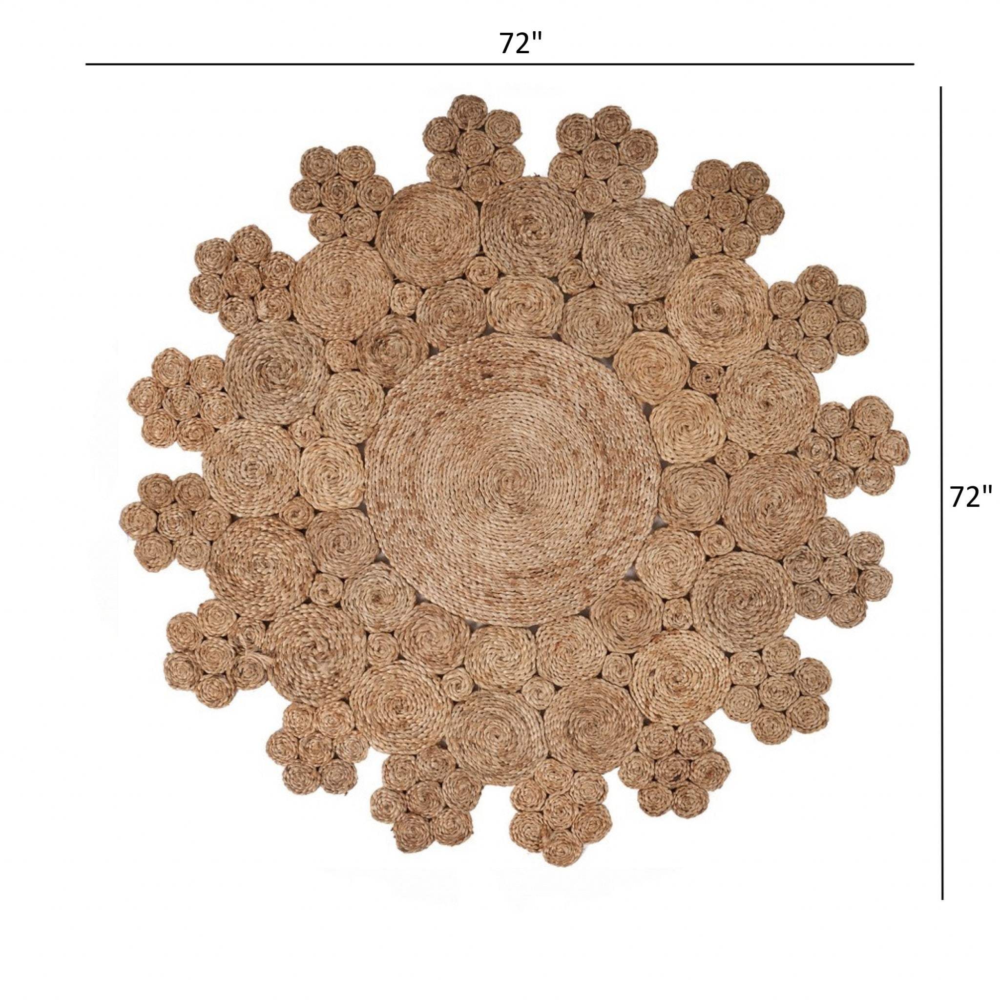Dazzling Concentric Natural Boutique Jute Rug - Image 8