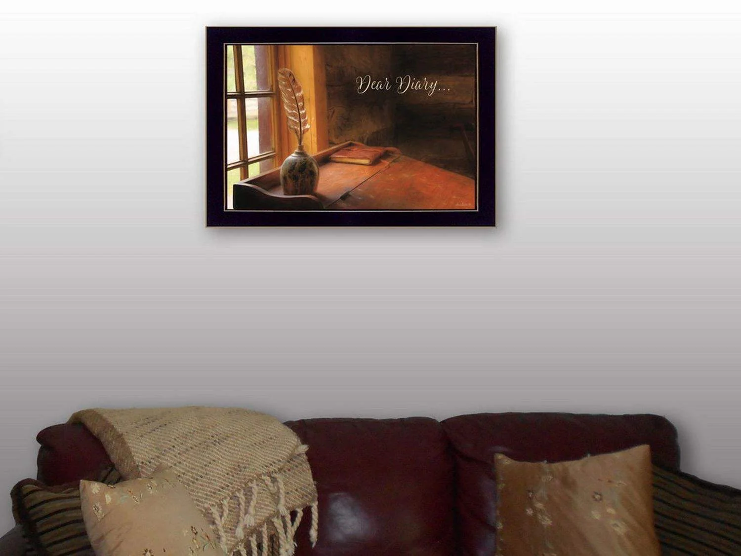 Dear Diary Black Framed Print Wall Art - Image 6