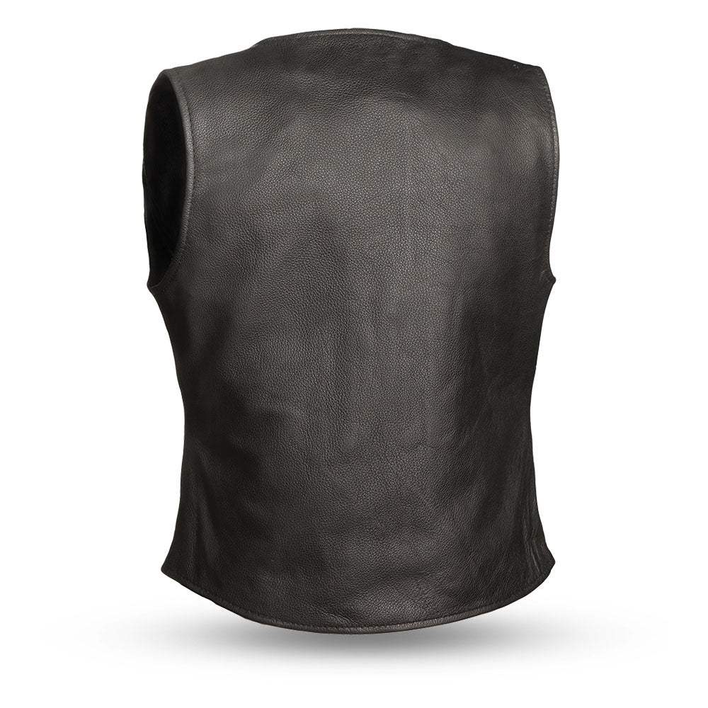 Derringer Women's Motorcycle Leather Vest - Image 2