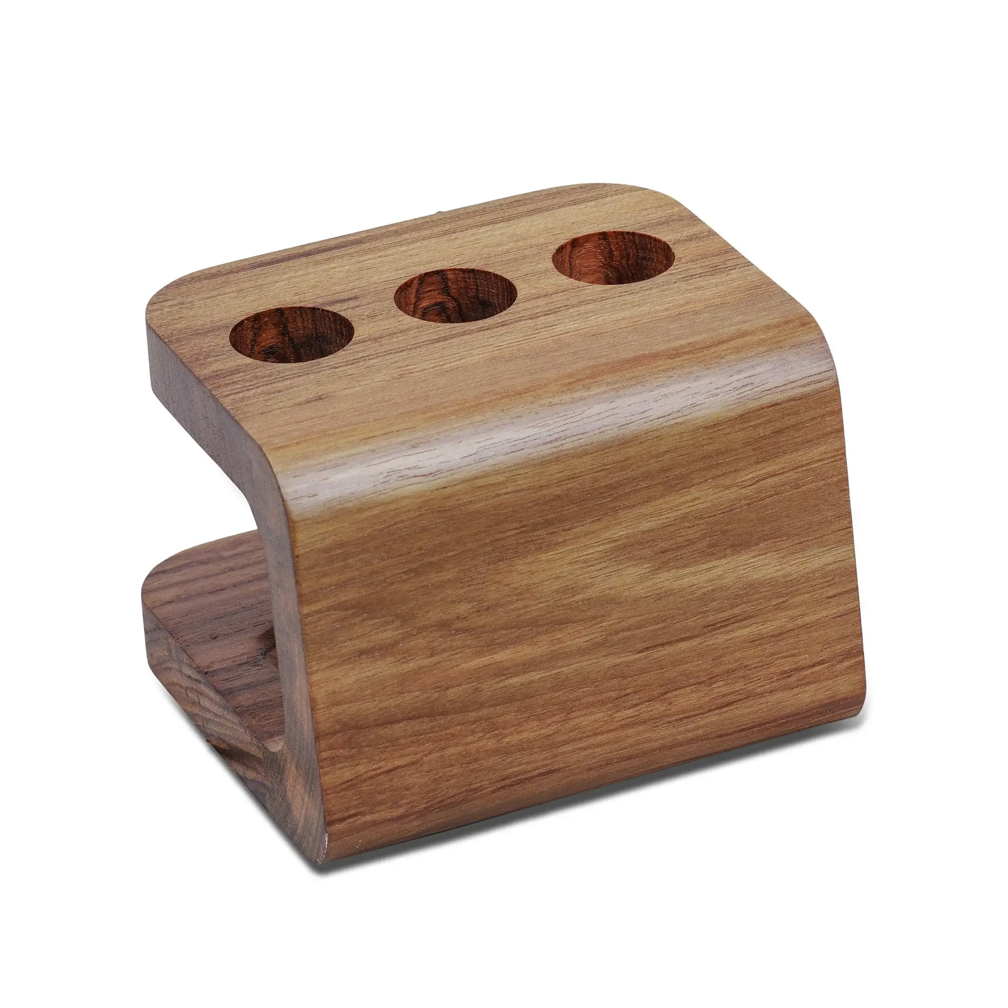Designer Genuine Teak Toothbrush Holder - Image 3