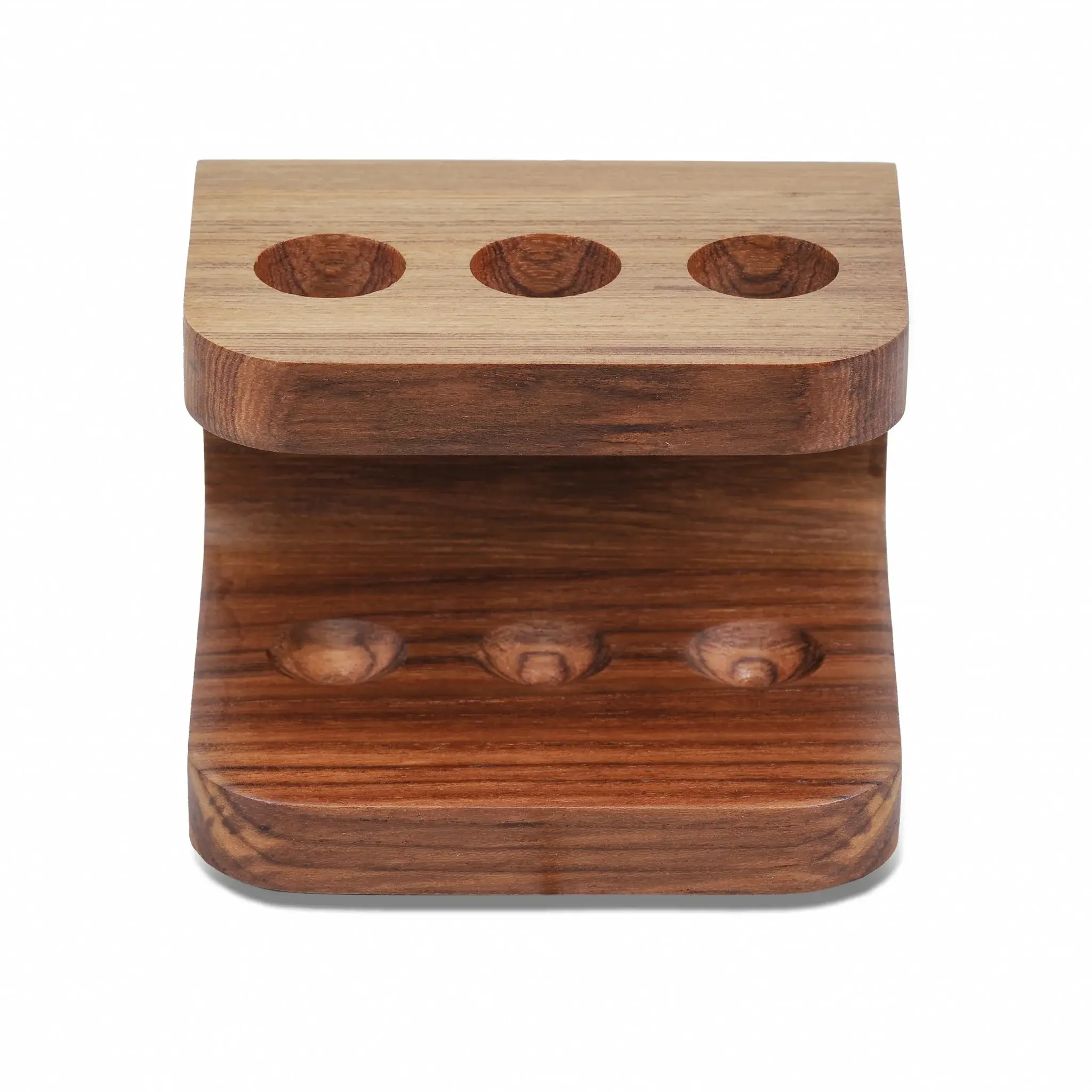 Designer Genuine Teak Toothbrush Holder - Image 4