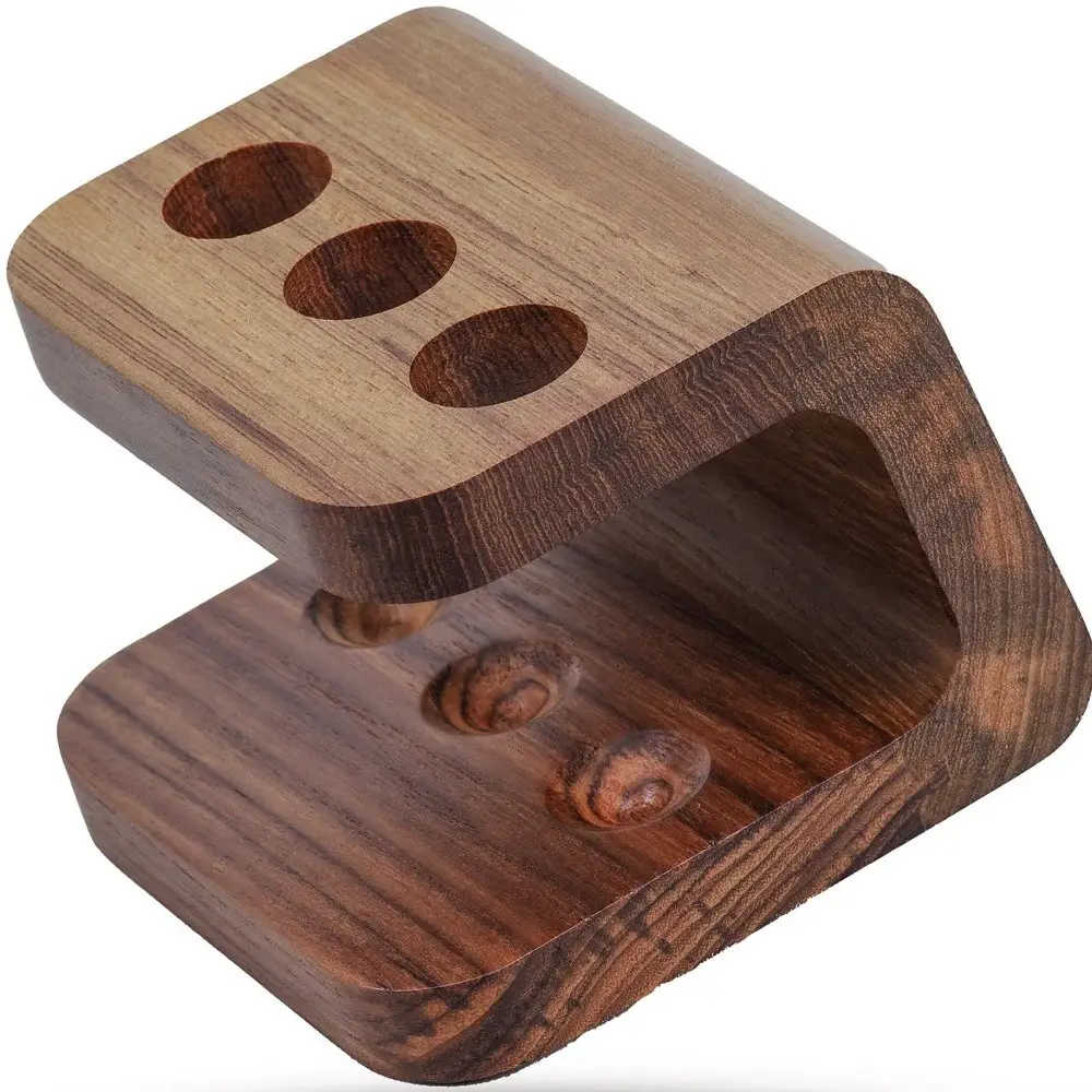 Designer Genuine Teak Toothbrush Holder - Image 7