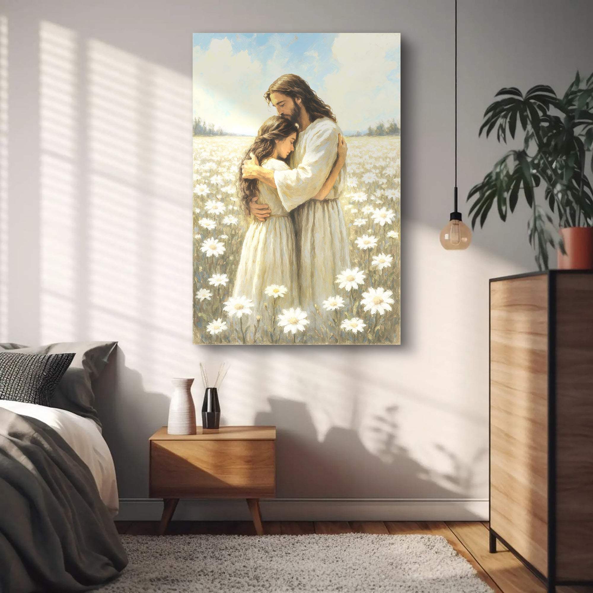 Divine Embrace of Grace Faith Wall Art - Image 3