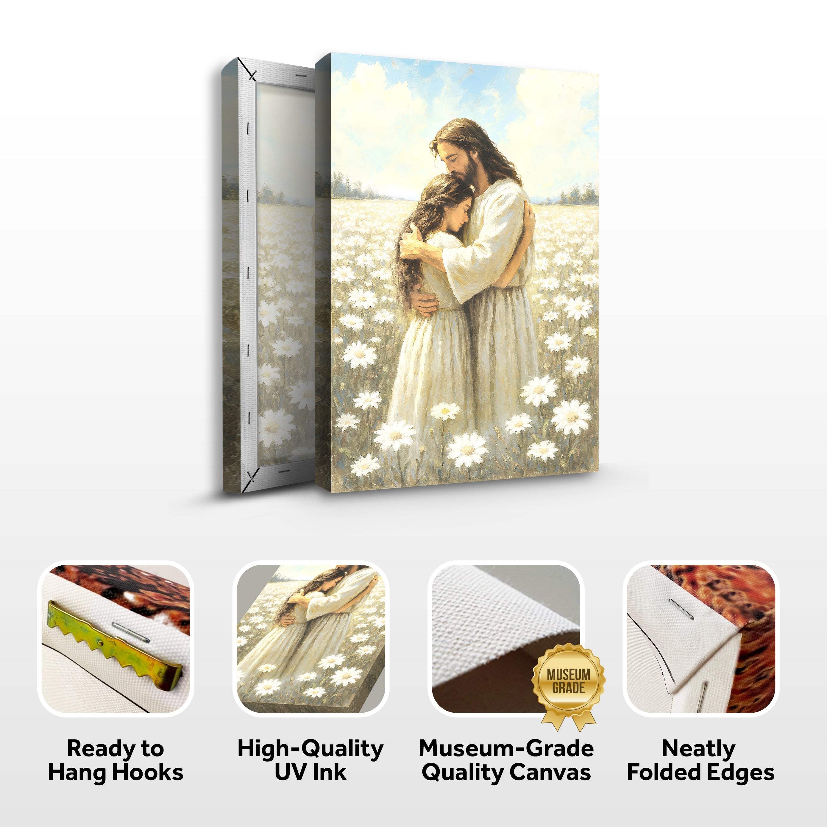 Divine Embrace of Grace Faith Wall Art - Image 8