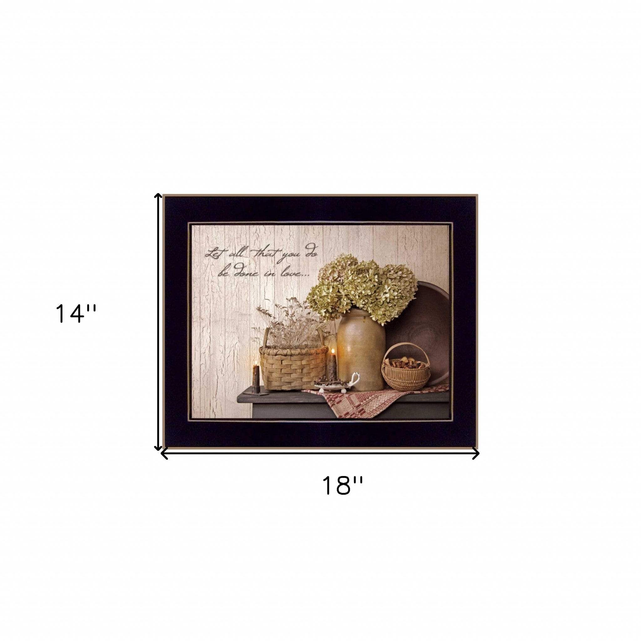 Done in Love 2 Black Framed Print Wall Art - Image 5