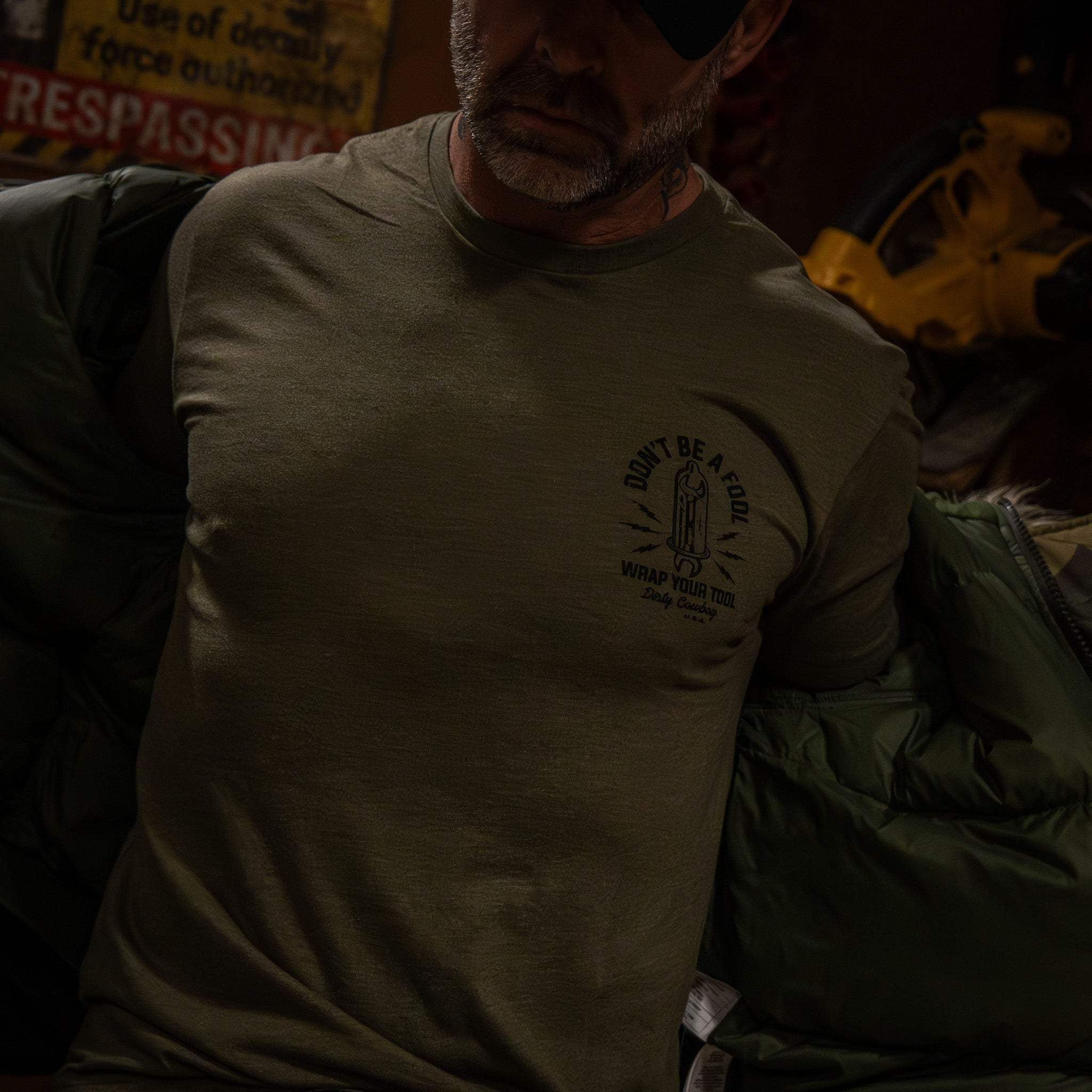 Don't Be a Fool. Wrap Your Tool Men's T-Shirt - Image 14