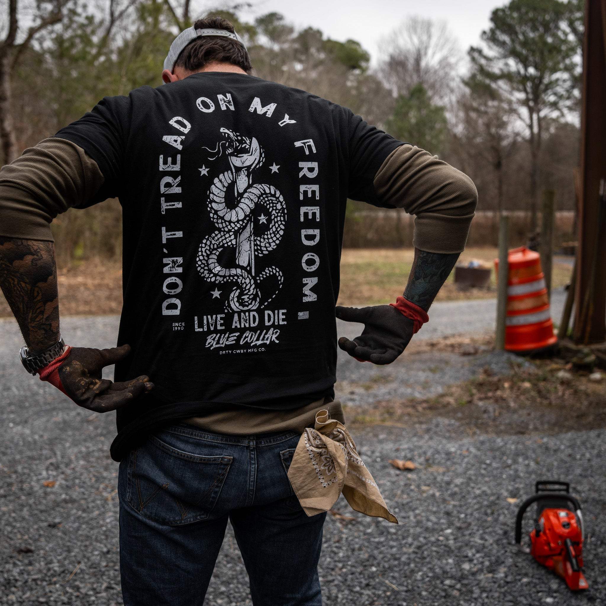 Don't Tread On My Freedom Men's T-Shirt - Image 3