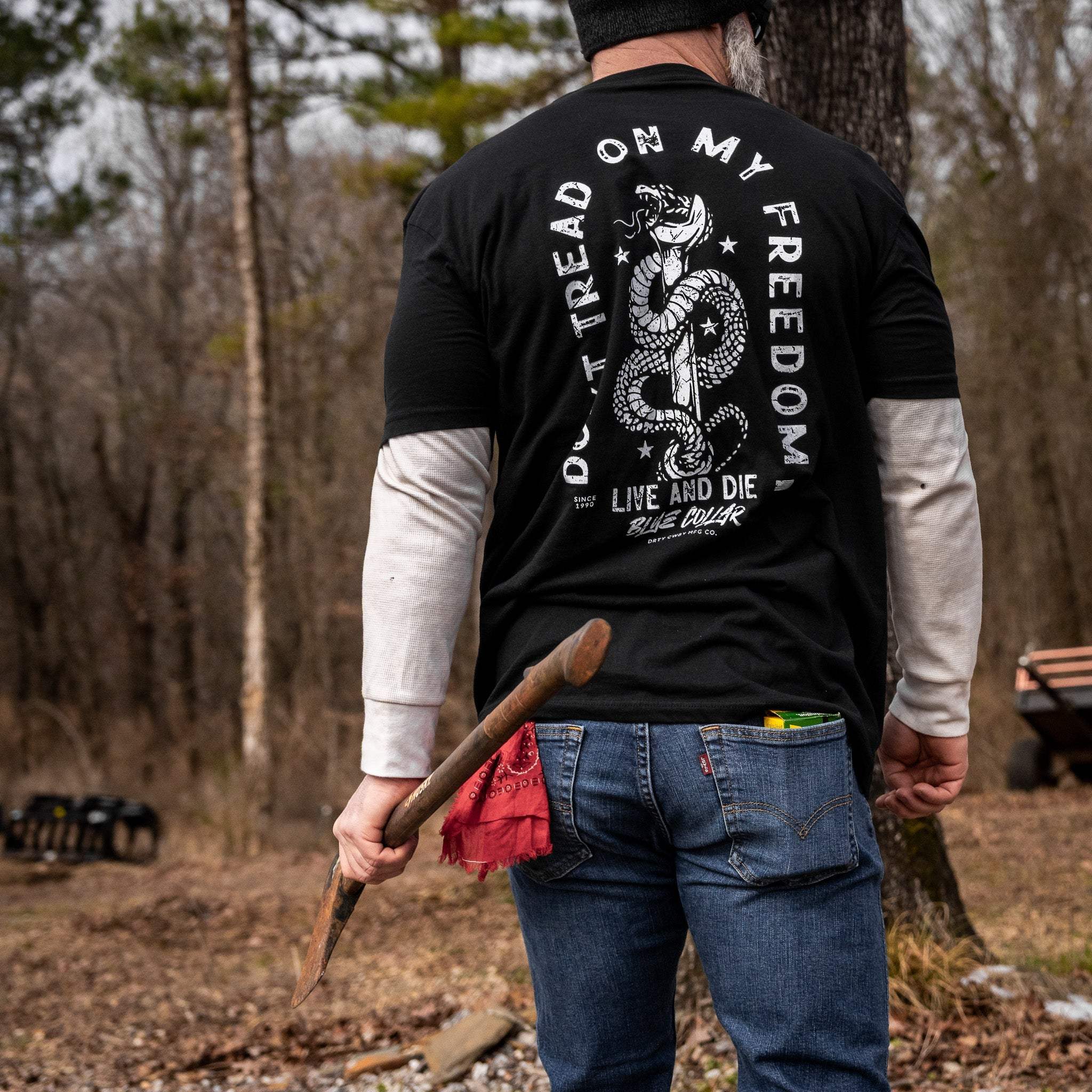 Don't Tread On My Freedom Men's T-Shirt - Image 4