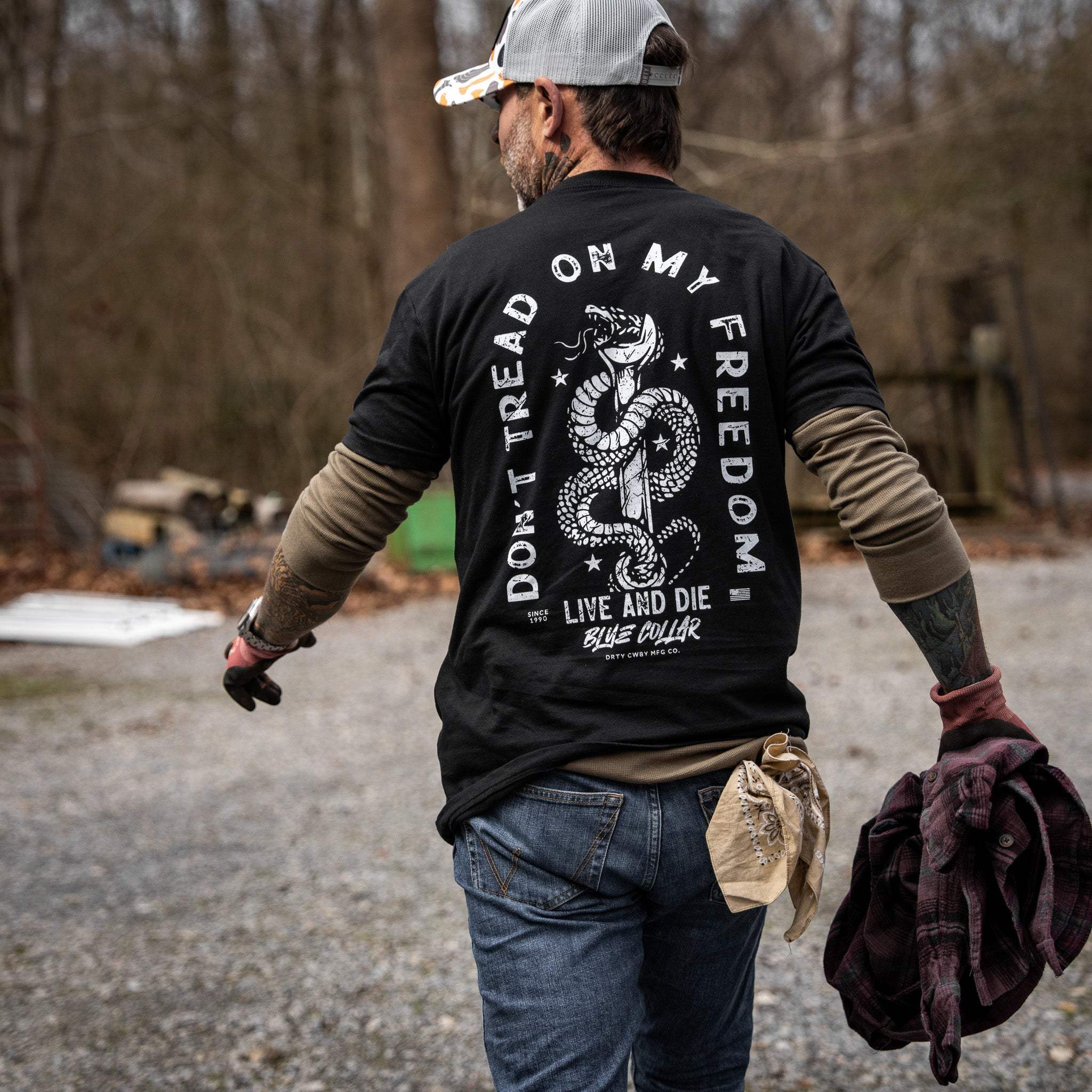 Don't Tread On My Freedom Men's T-Shirt - Image 5