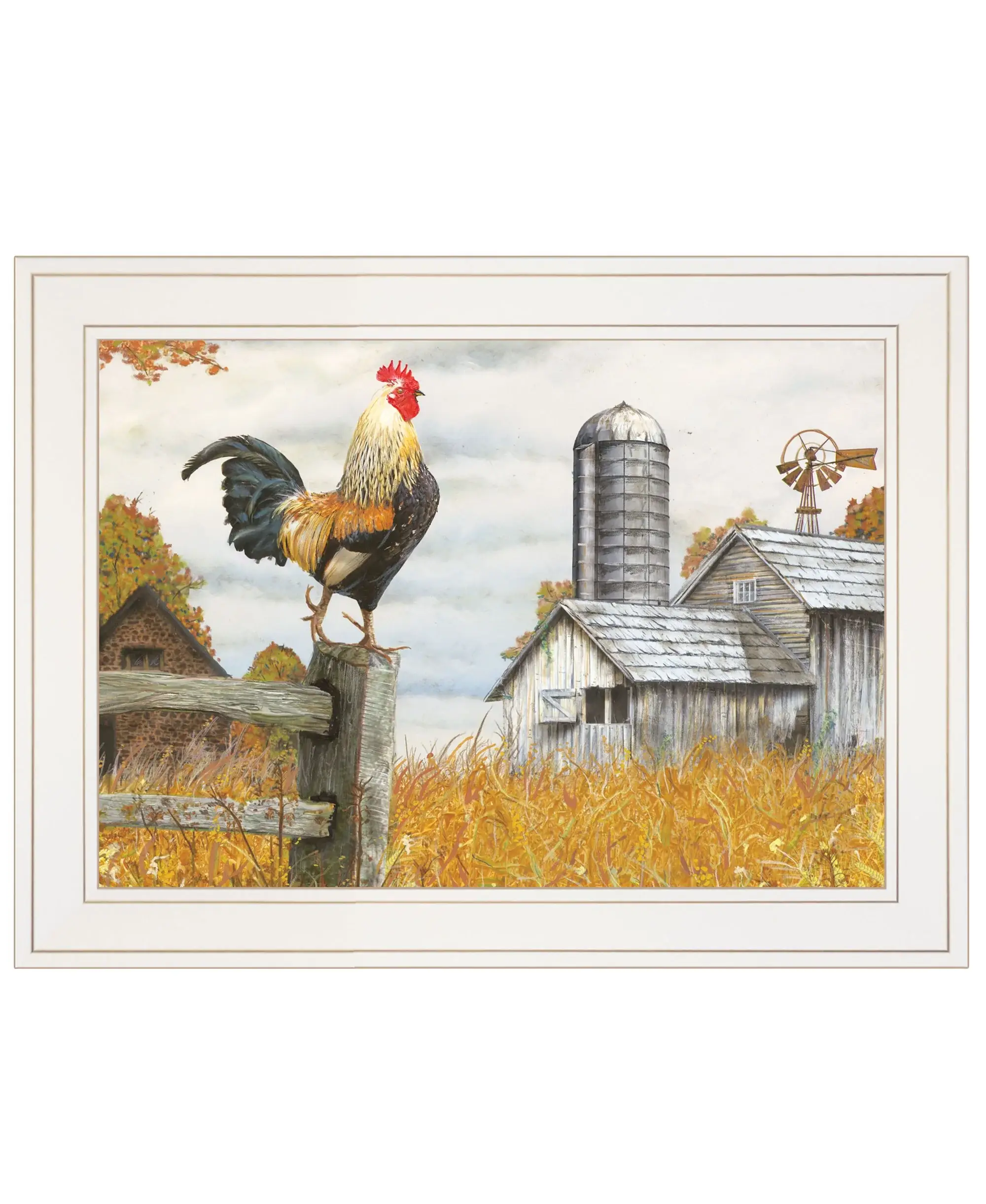 Down on the Farm II White Framed Print Wall Art - Image 2