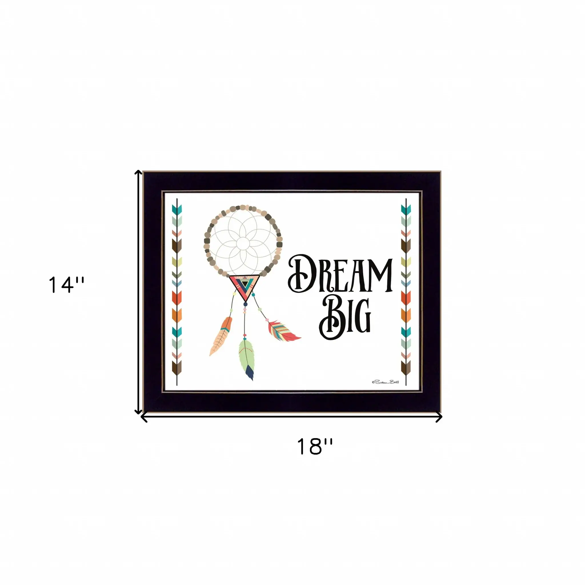 Dream Big 1 Black Framed Print Wall Art - Image 5