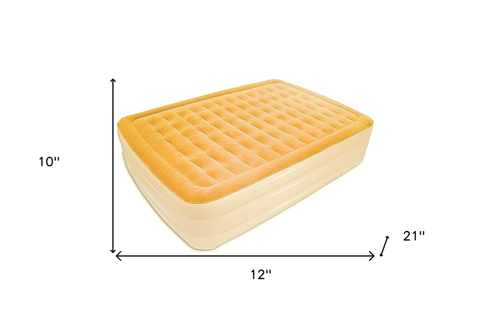 Dreamy Golden Inflatable Queen Size Bed Mattress - Image 8