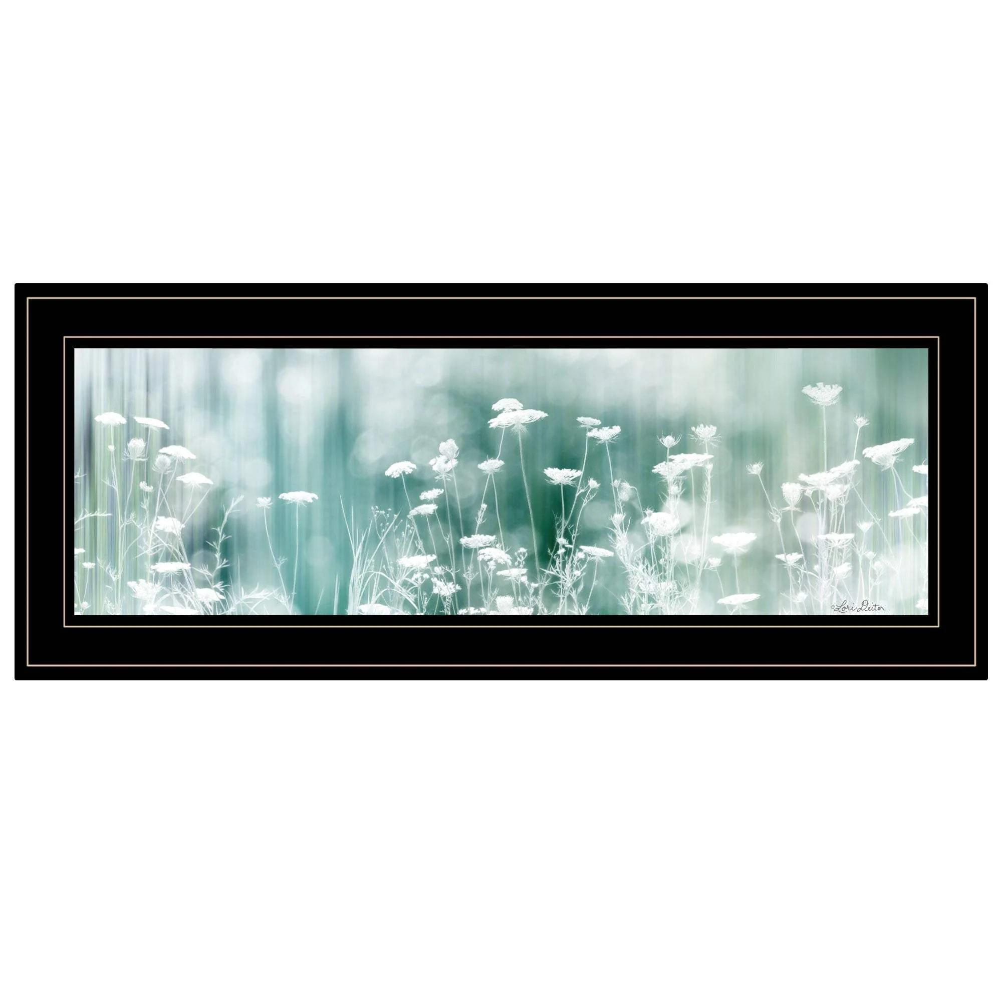 Dreamy Meadow 2 Black Framed Print Wall Art - Image 2