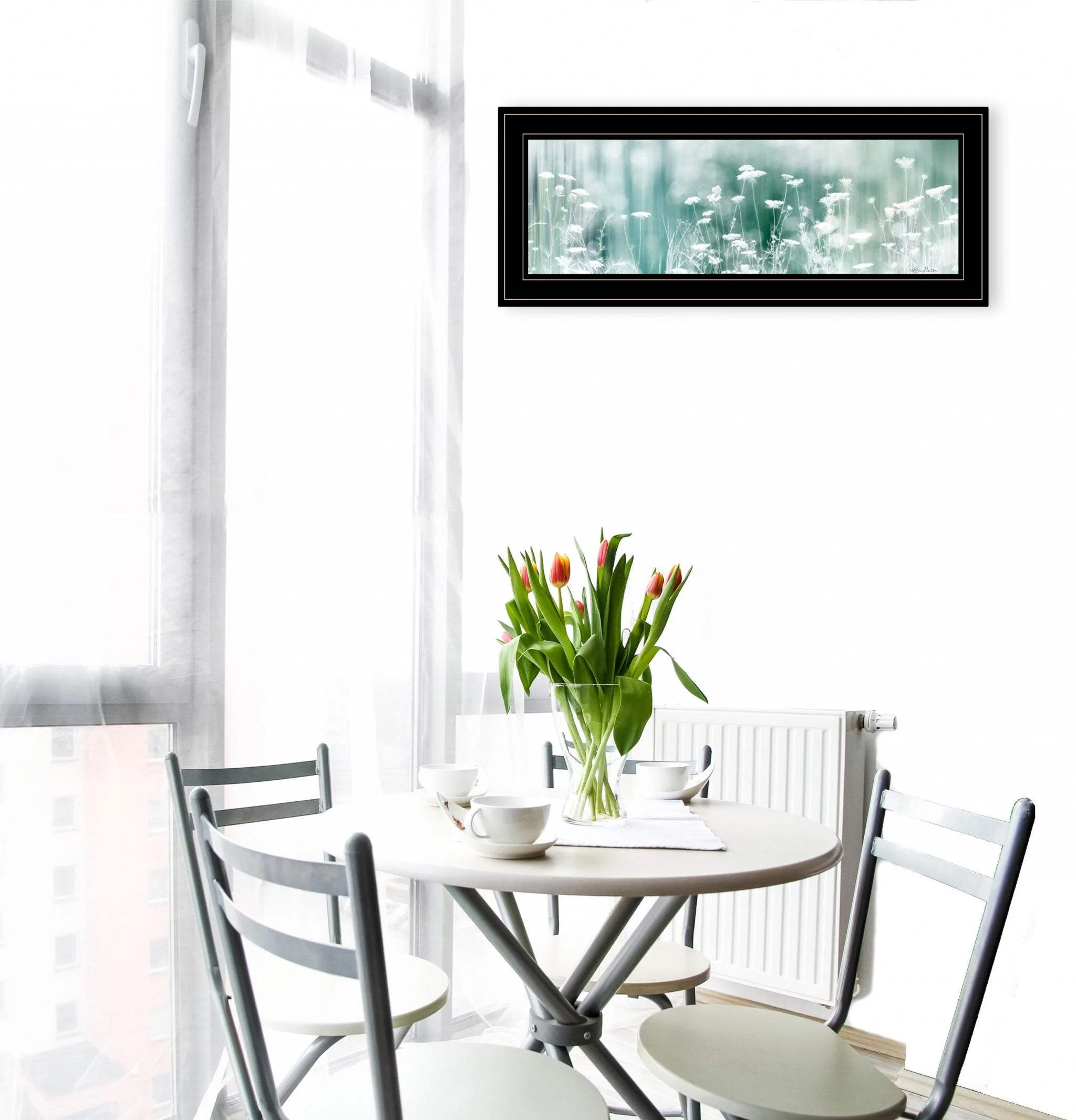 Dreamy Meadow 2 Black Framed Print Wall Art - Image 4