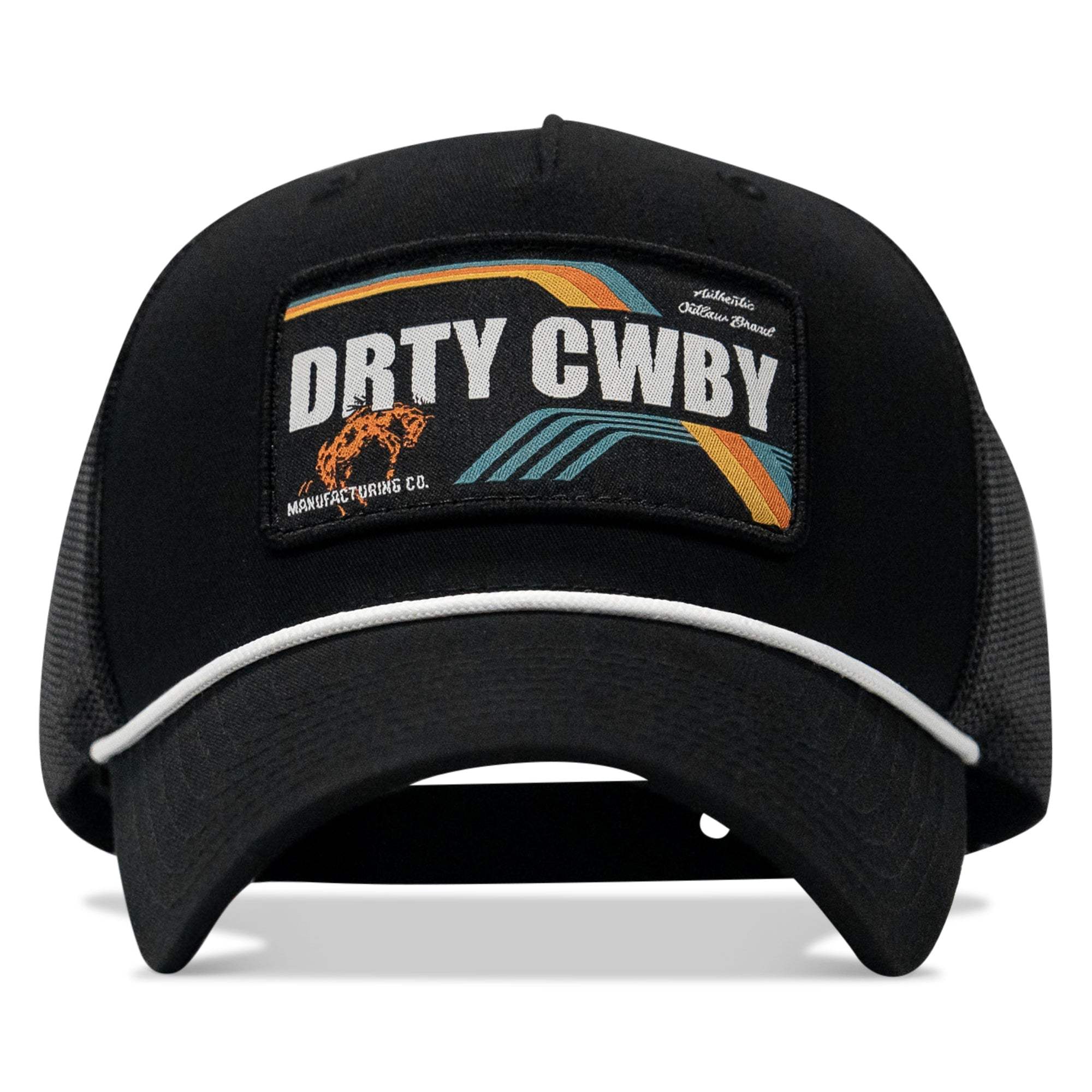 DRTYCWBY Vintage Bronco Patch Rope Snapback Hat
