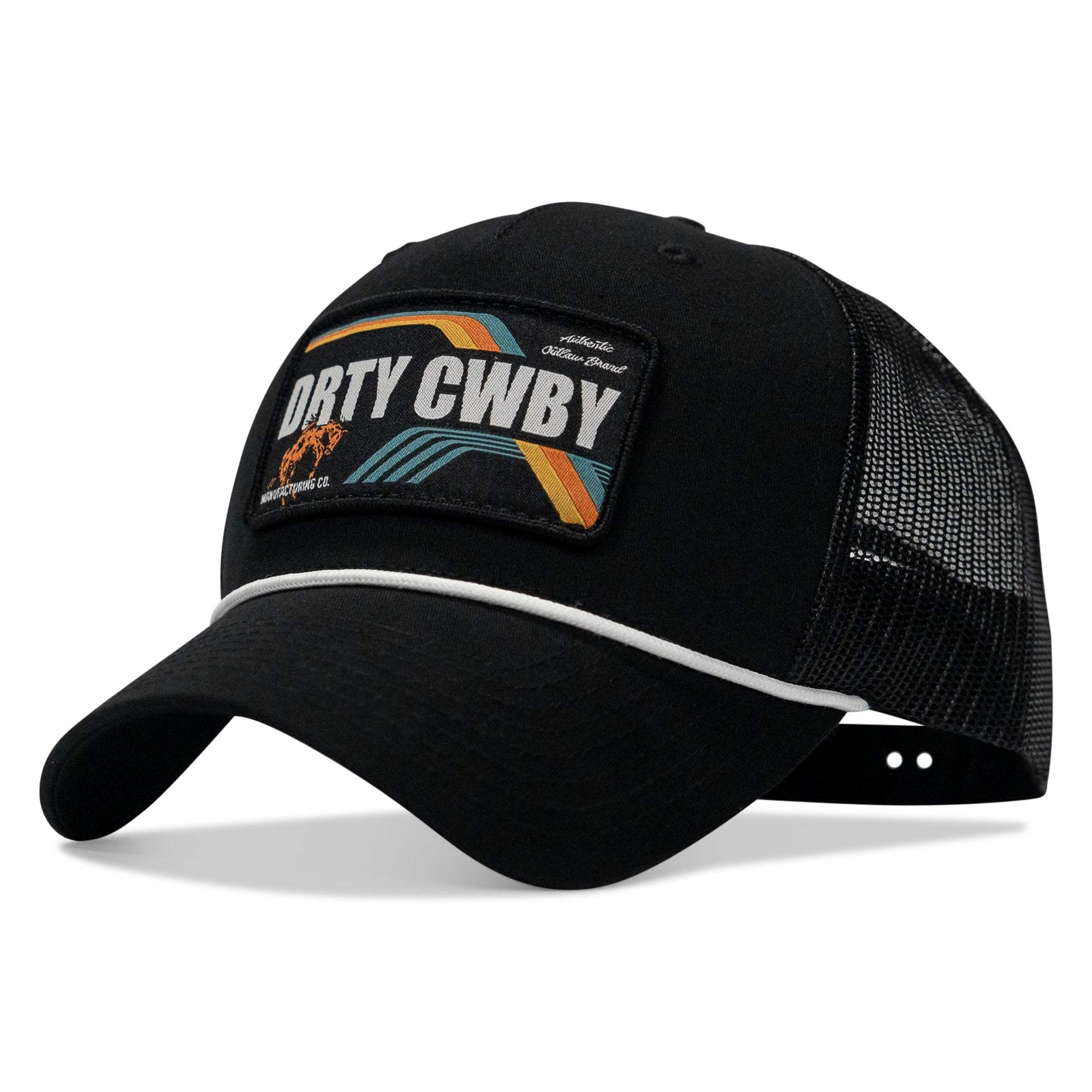 DRTYCWBY Vintage Bronco Patch Rope Snapback Hat - Image 3