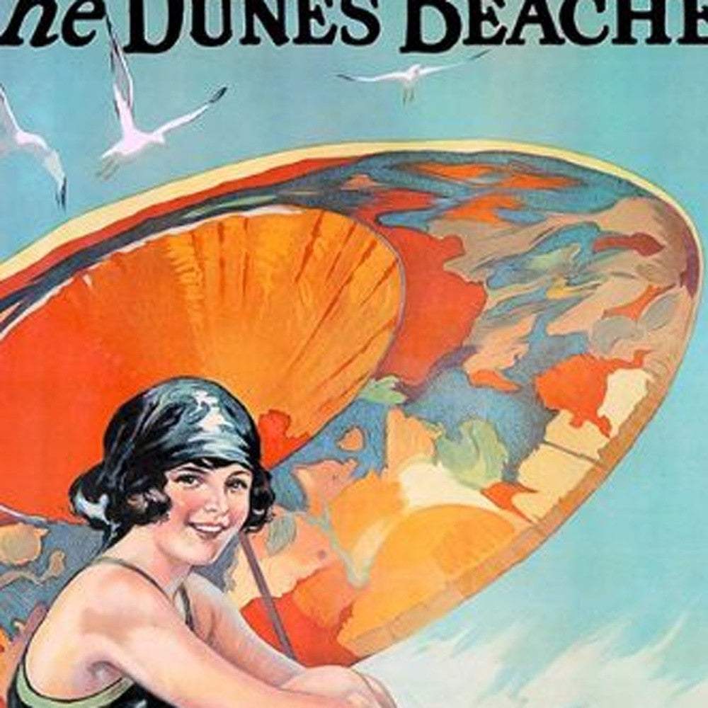 Dunes Beaches Vintage Travel Unframed Print Wall Art - Image 4