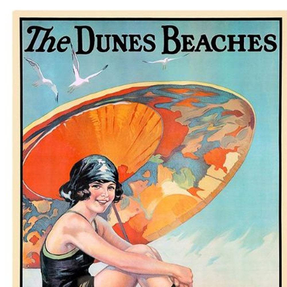 Dunes Beaches Vintage Travel Unframed Print Wall Art - Image 5