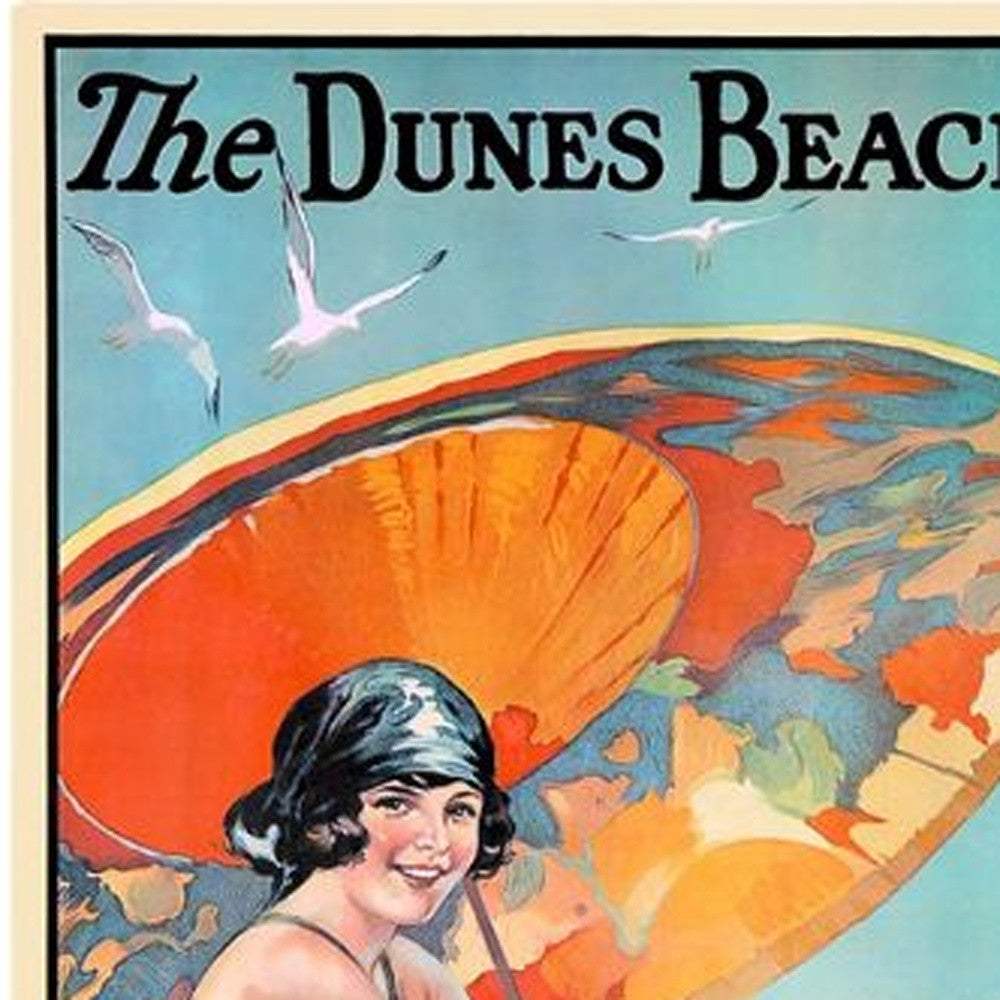 Dunes Beaches Vintage Travel Unframed Print Wall Art - Image 5