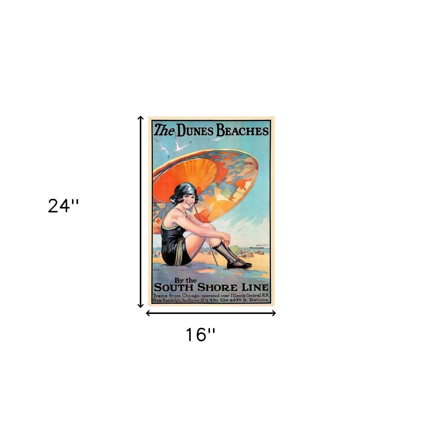 Dunes Beaches Vintage Travel Unframed Print Wall Art - Image 6