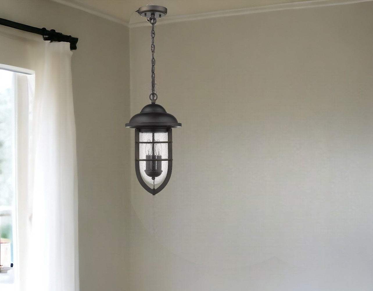 Dylan 3-Light Oil-Rubbed Bronze Hanging Lantern - Image 2