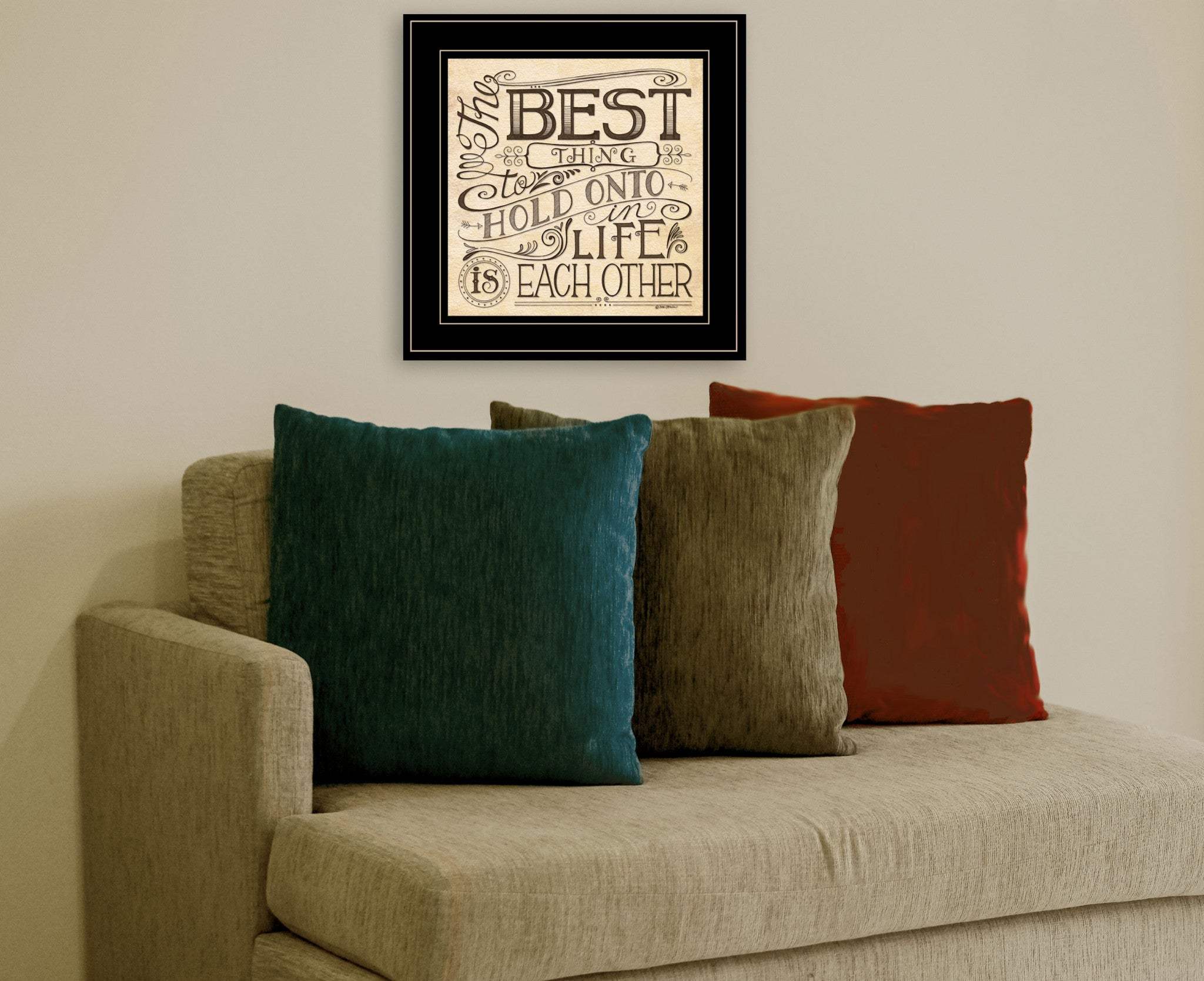 Each Other 3 Black Framed Print Wall Art - Image 3