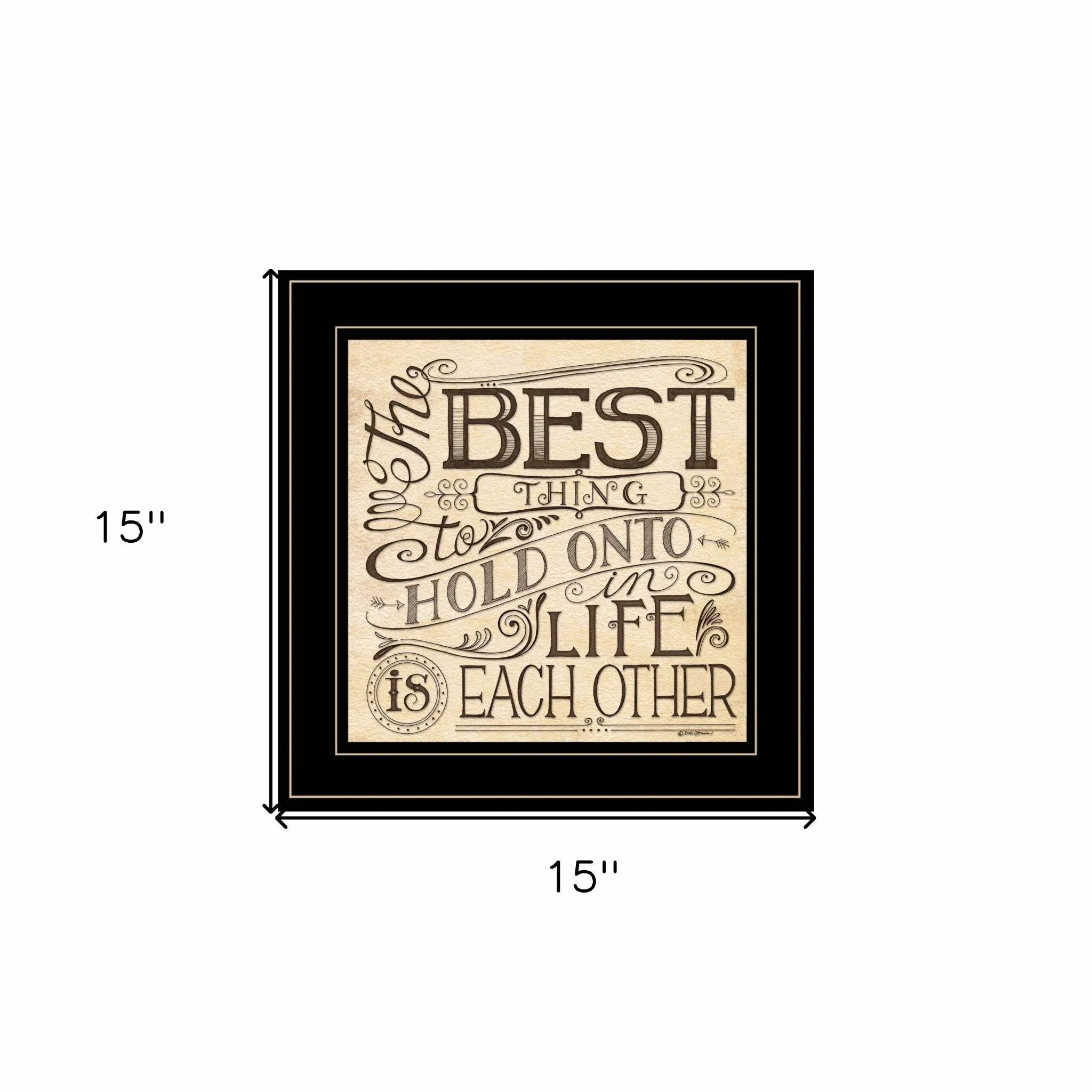 Each Other 3 Black Framed Print Wall Art - Image 4