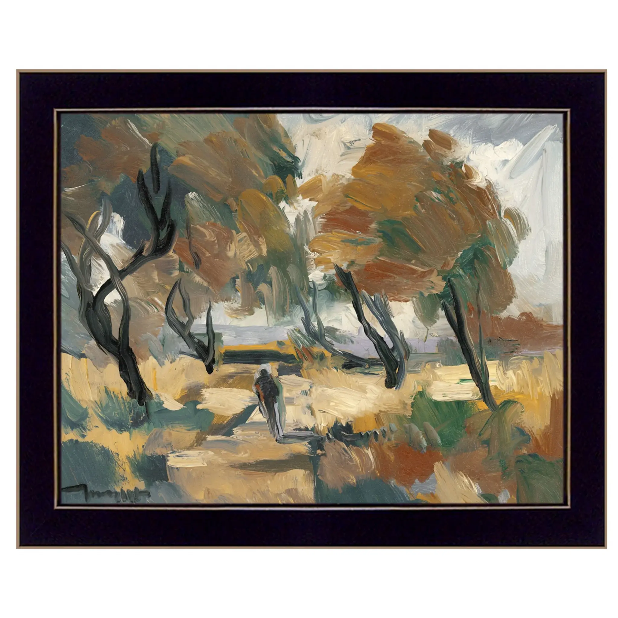 Early Walk 1 Black Framed Print Wall Art - Image 2