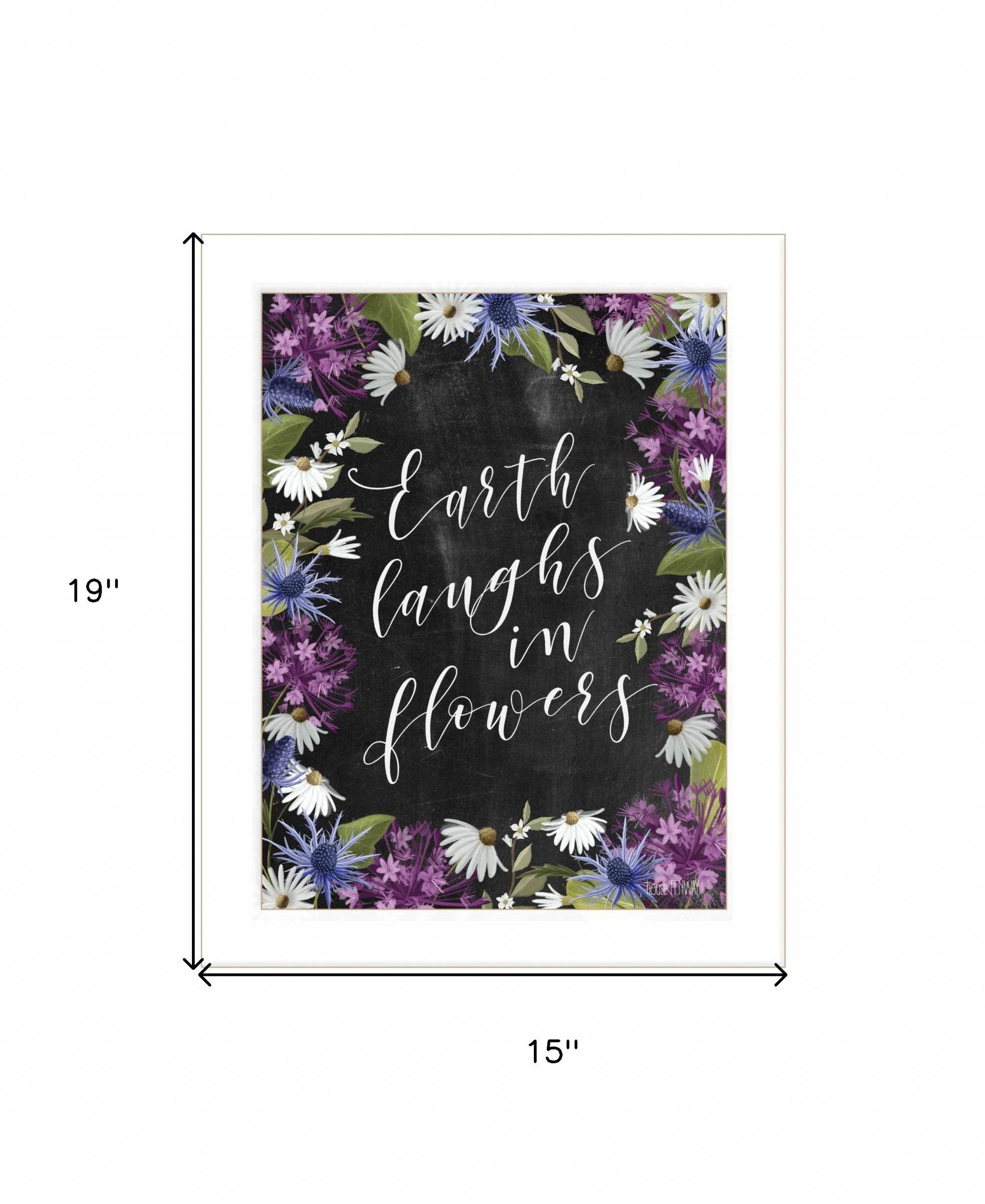 Earth Laughs in Flowers 3 White Framed Print Wall Art - Image 4