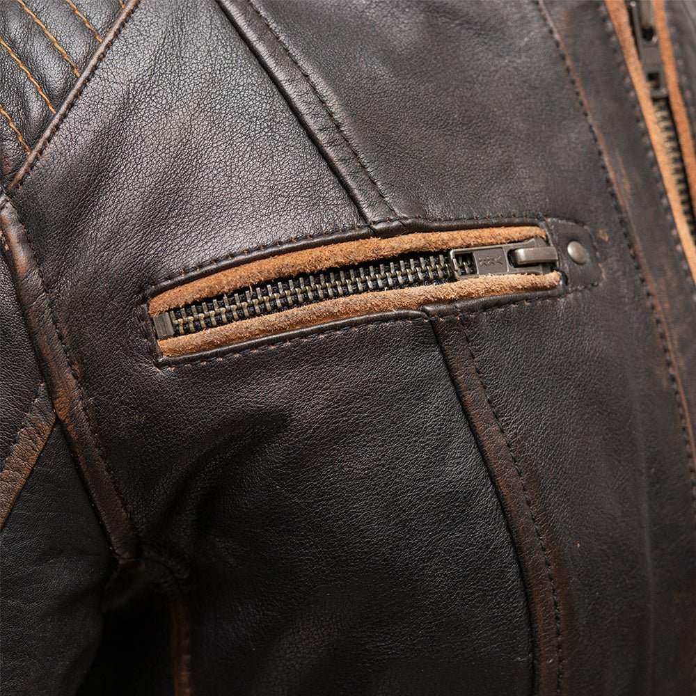 Electra - Women's Motorcycle Leather Jacket - Image 3