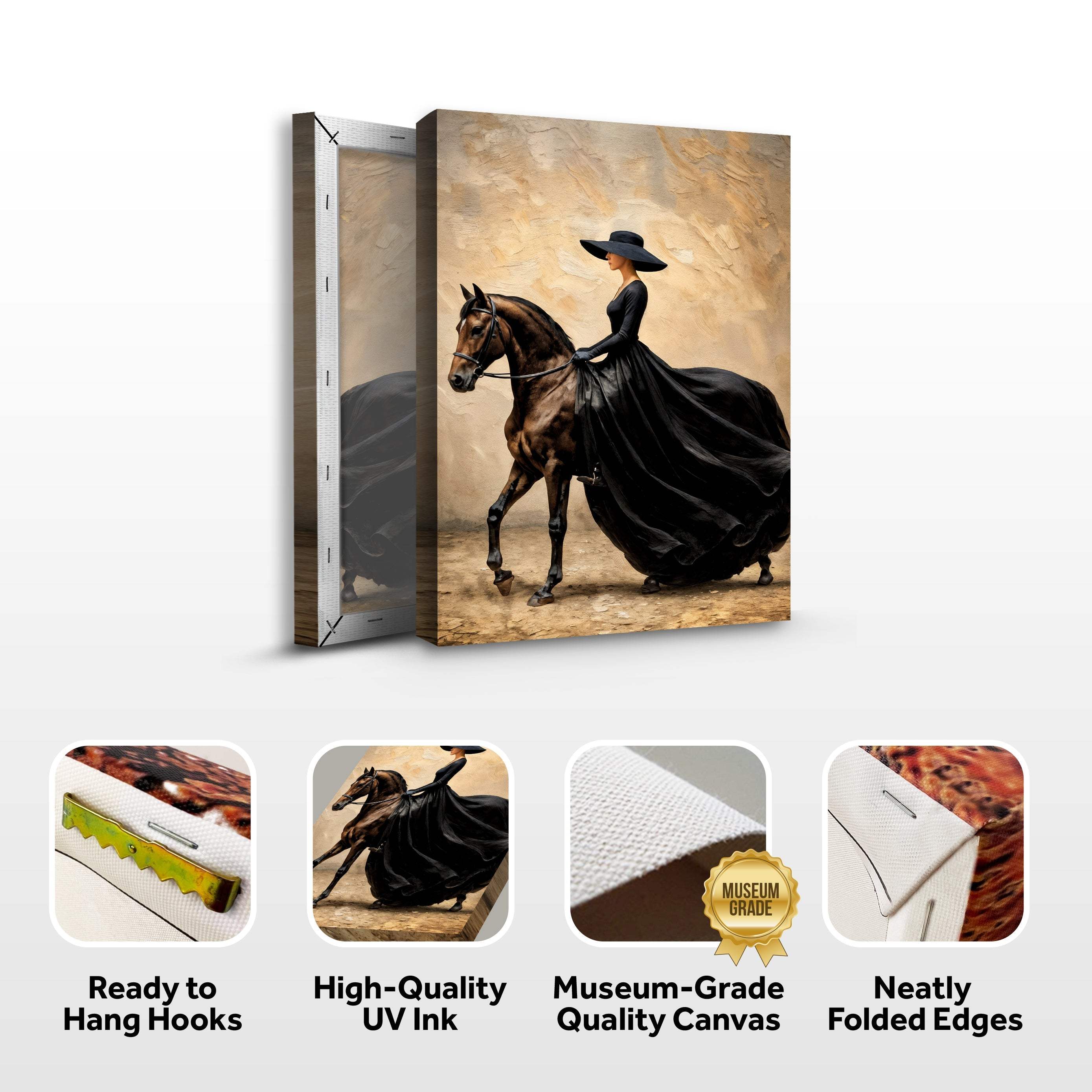 Elegant Equestrian Wall Art - Image 8