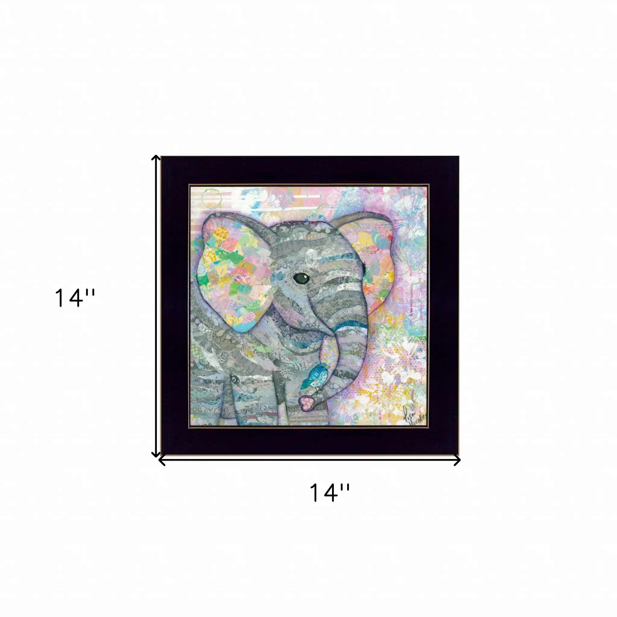 Elephant I 1 Black Framed Print Wall Art - Image 5