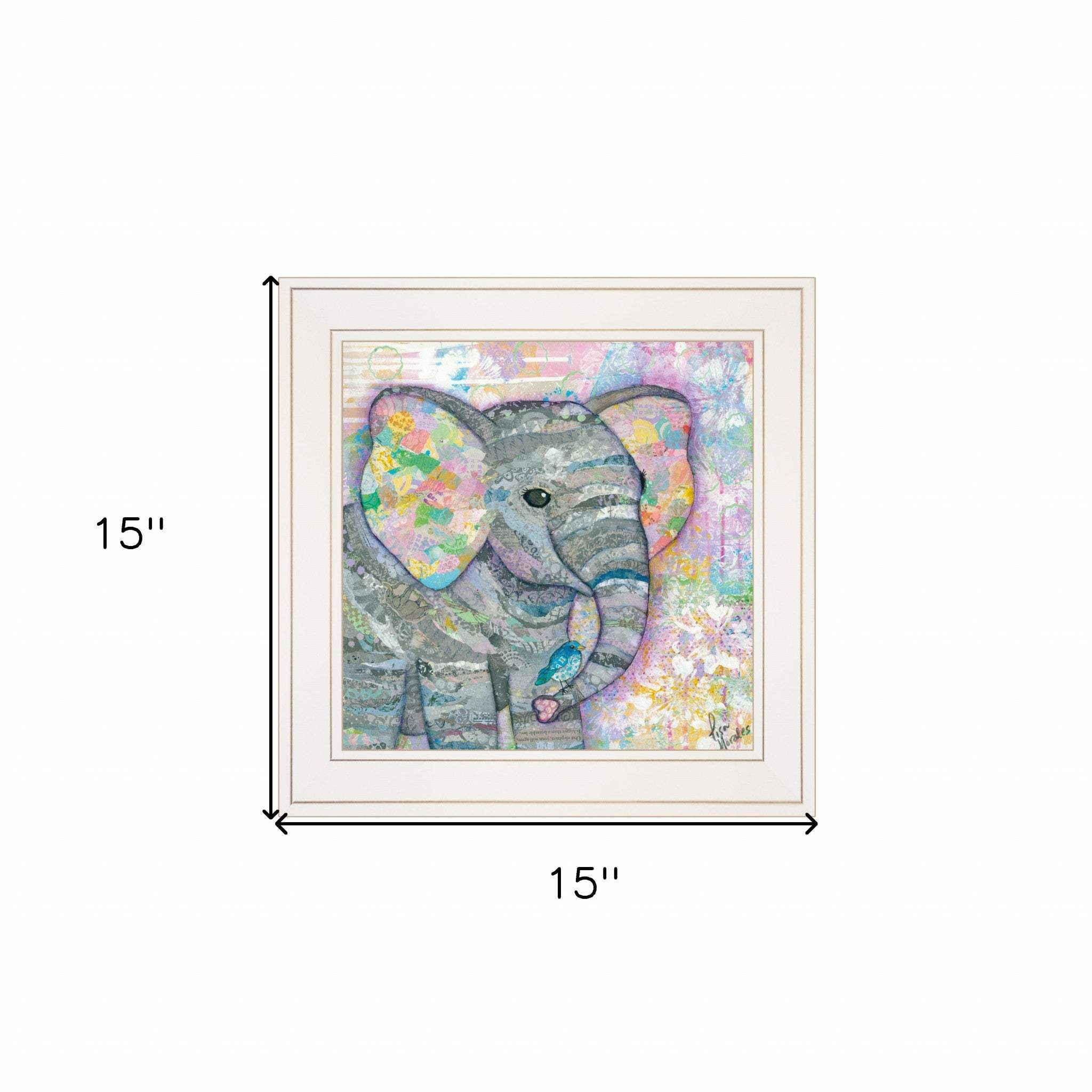 Elephant I 2 White Framed Print Wall Art - Image 5
