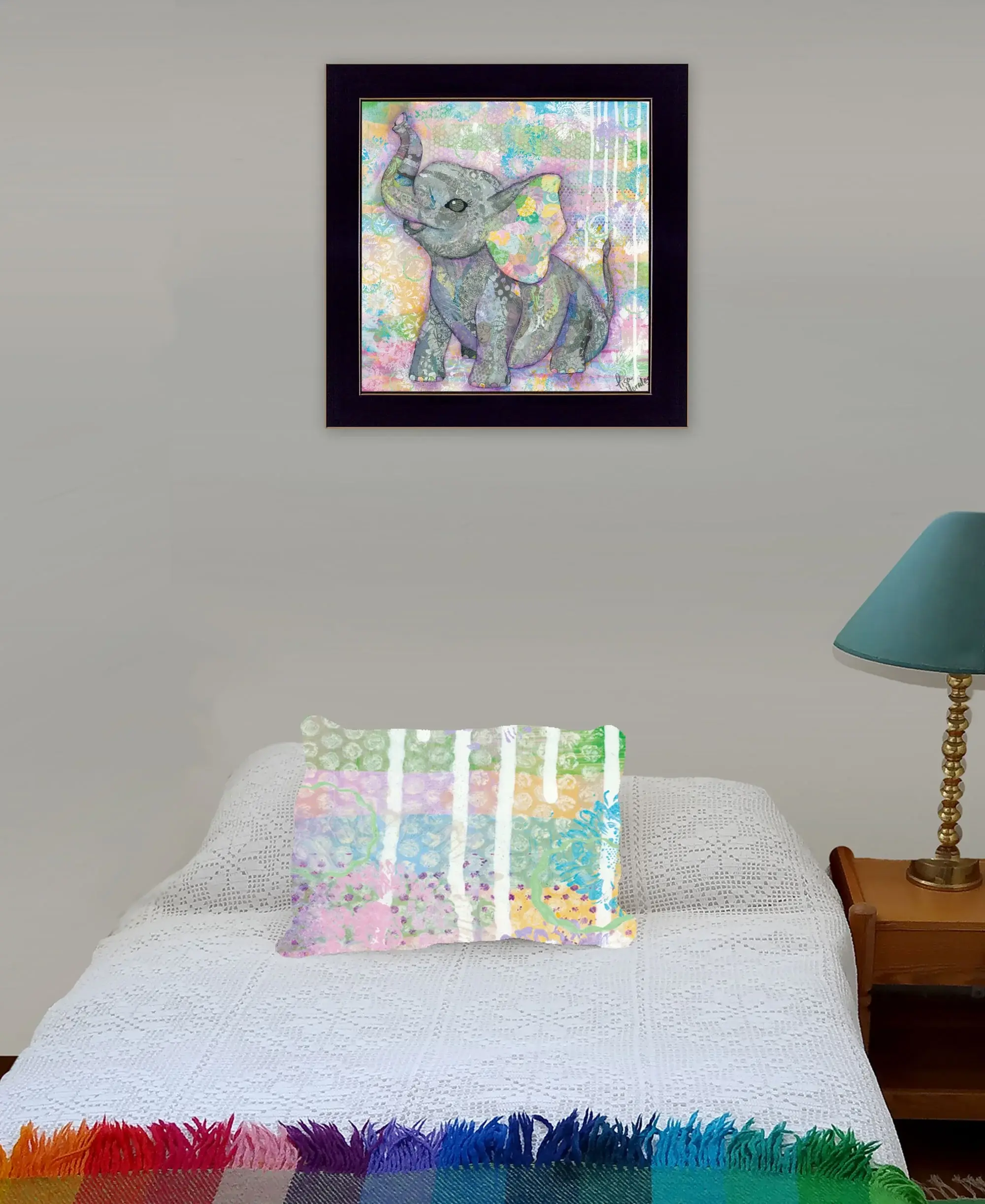 Elephant II 1 Black Framed Print Wall Art - Image 4