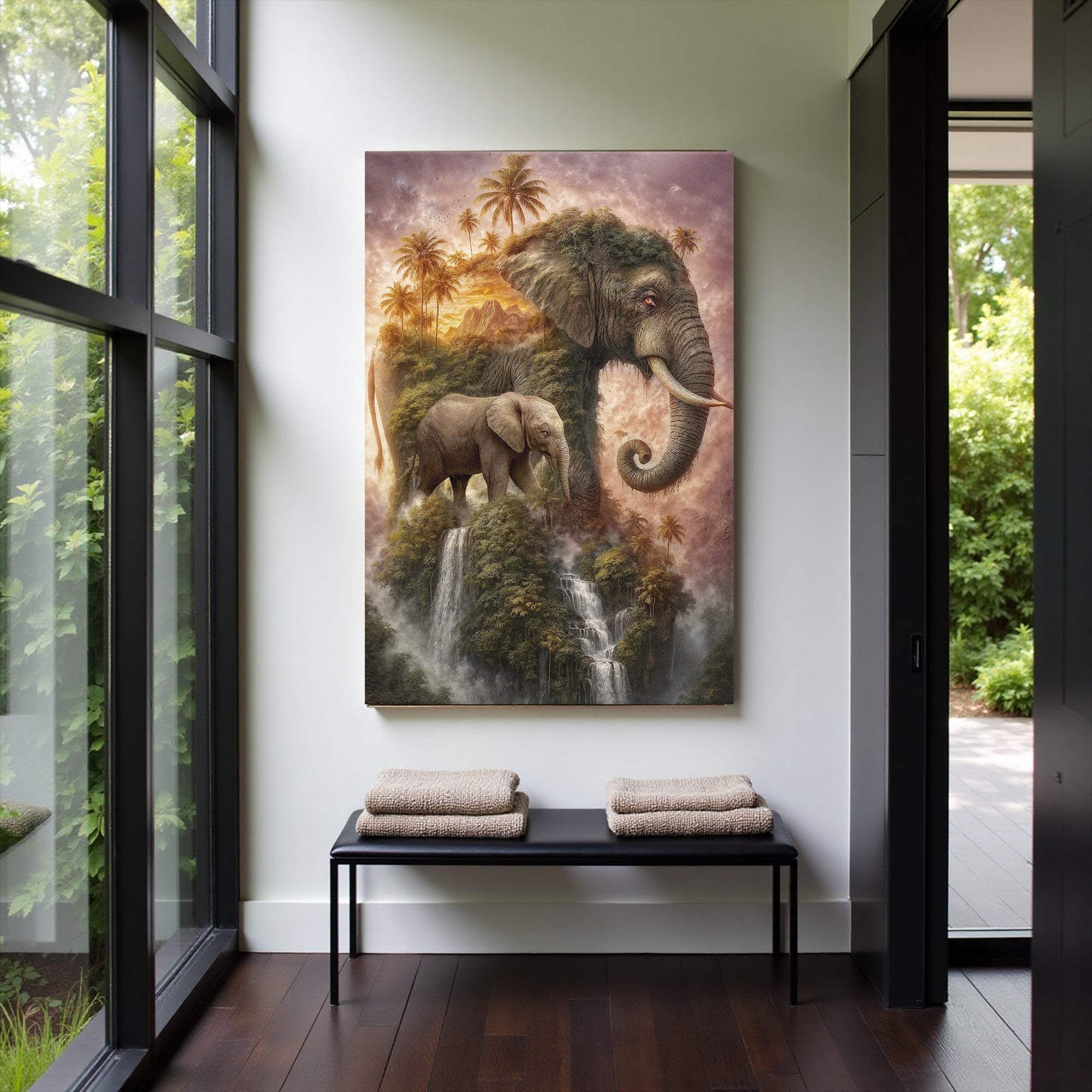 Elephant Jungle Majesty Wall Art - Image 2