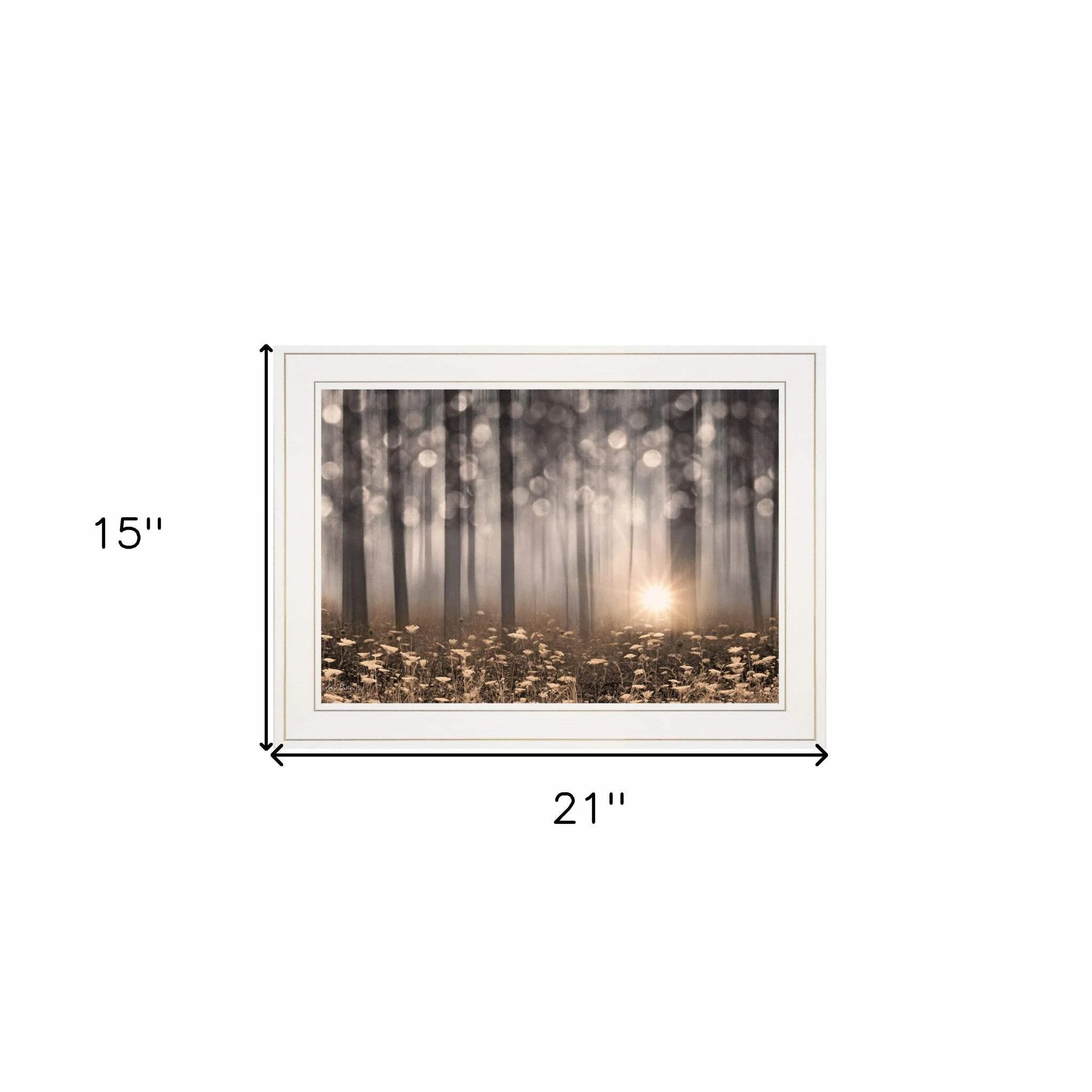 Enchanted Morning 1 White Framed Print Wall Art - Image 5