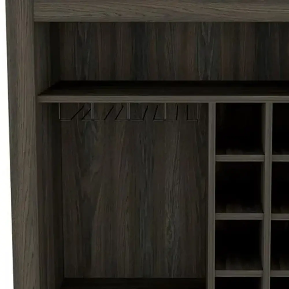 Espresso Bar Cart With Wine Storage - Image 3