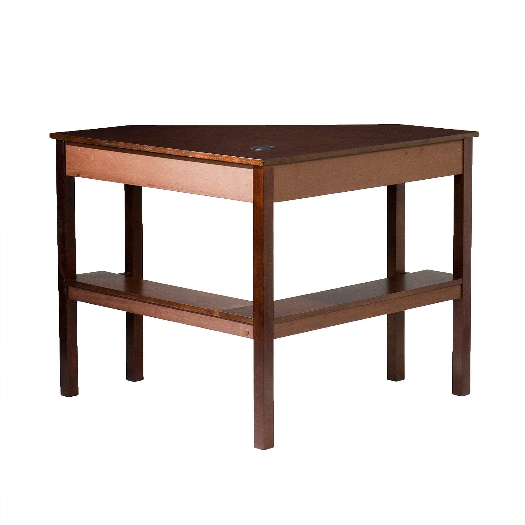 Espresso Corner Computer Desk - Image 4