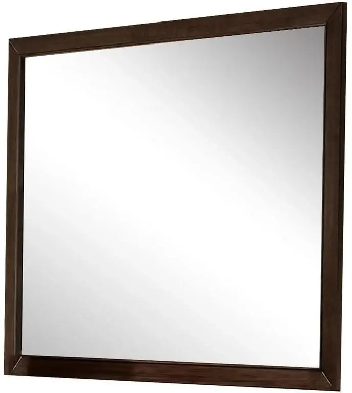 Espresso Wooden Rectangular Vanity Mirror - Image 2