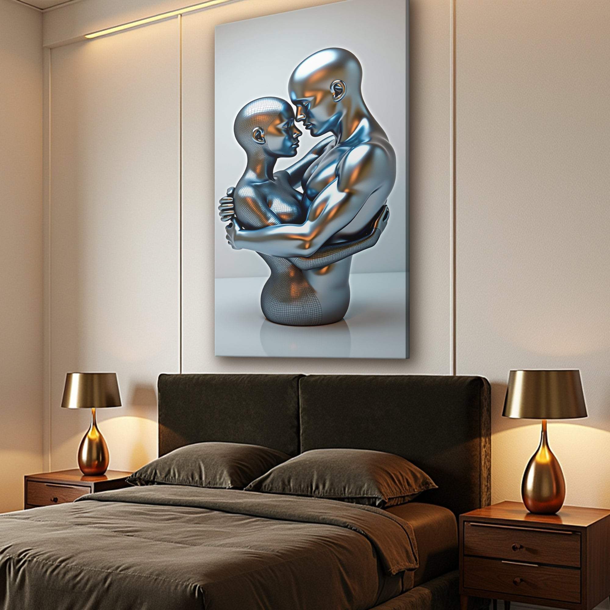 Eternal Love Figure Abstract Wall Art II - Image 4