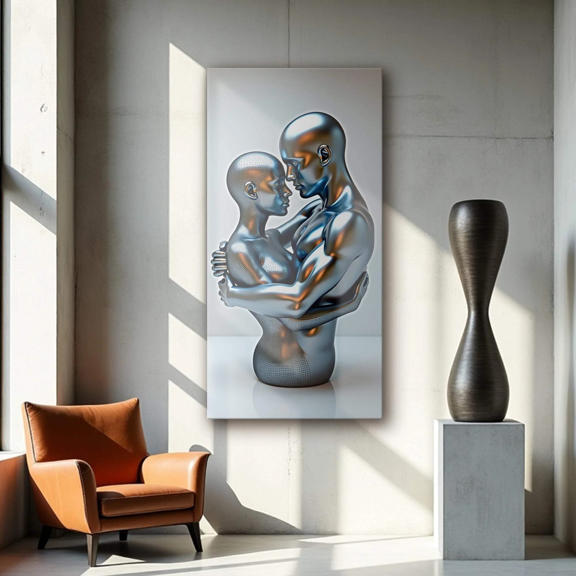 Eternal Love Figure Abstract Wall Art II - Image 5