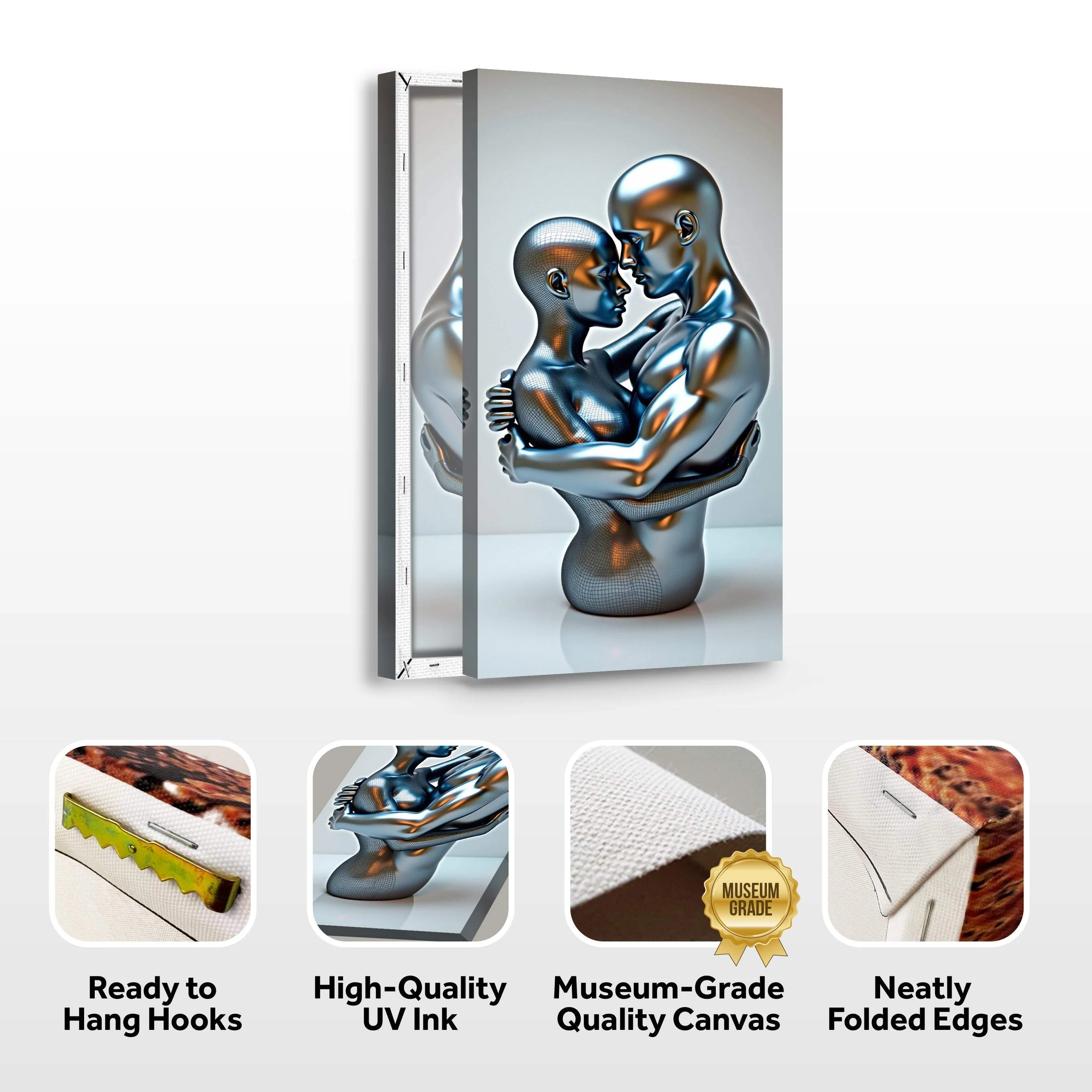 Eternal Love Figure Abstract Wall Art II - Image 8