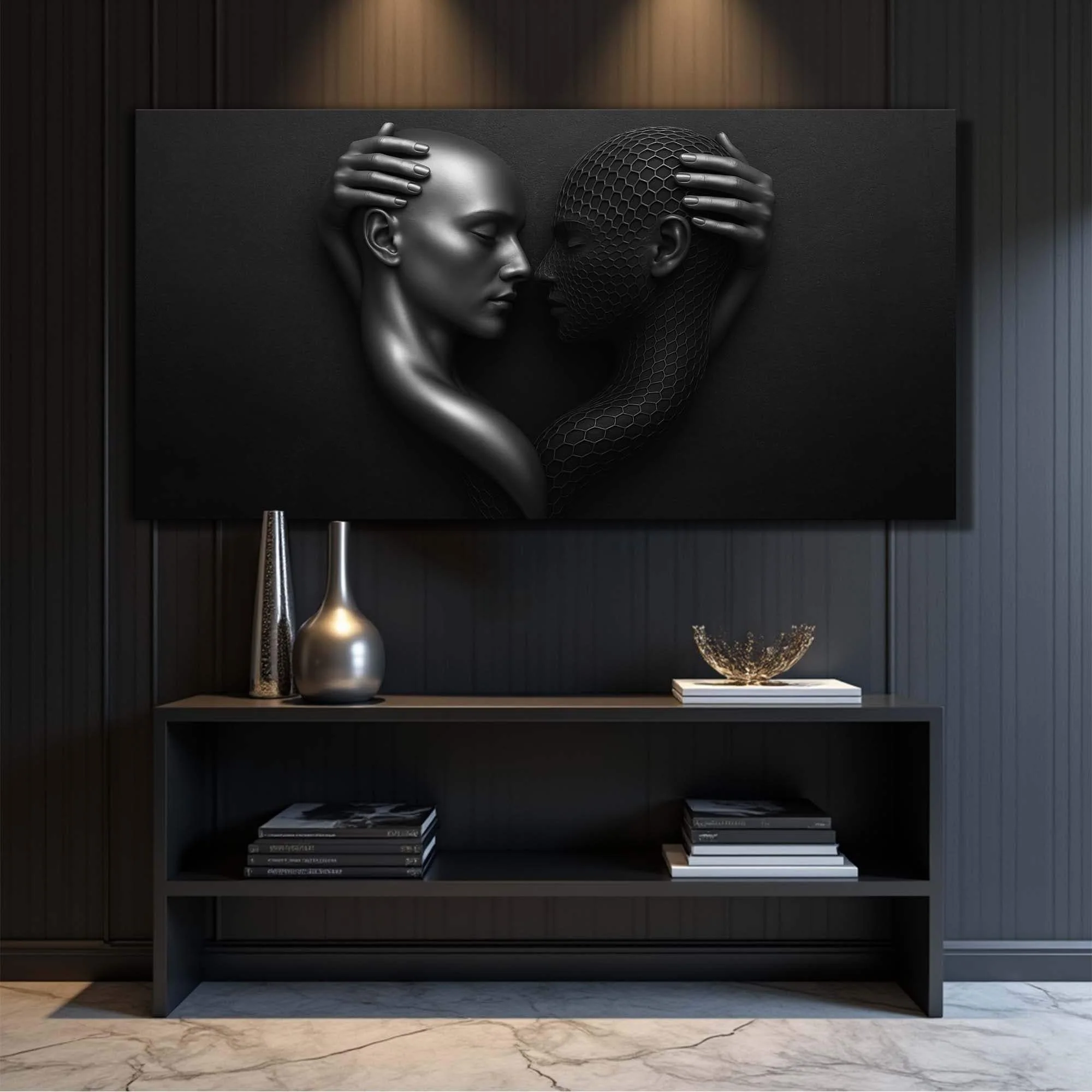 Eternal Love Figure Abstract Wall Art III - Image 5