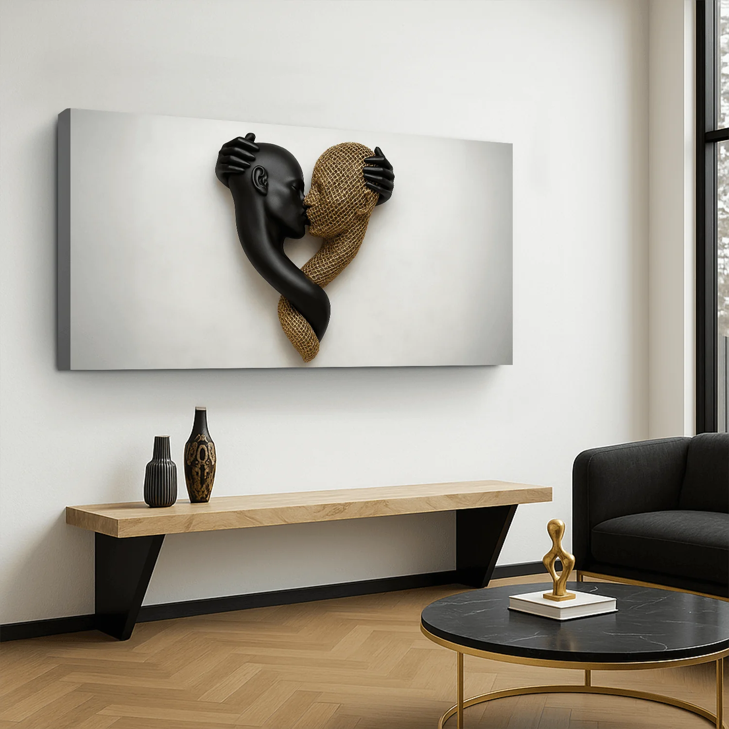 Eternal Love Figure Abstract Wall Art IV - Image 2
