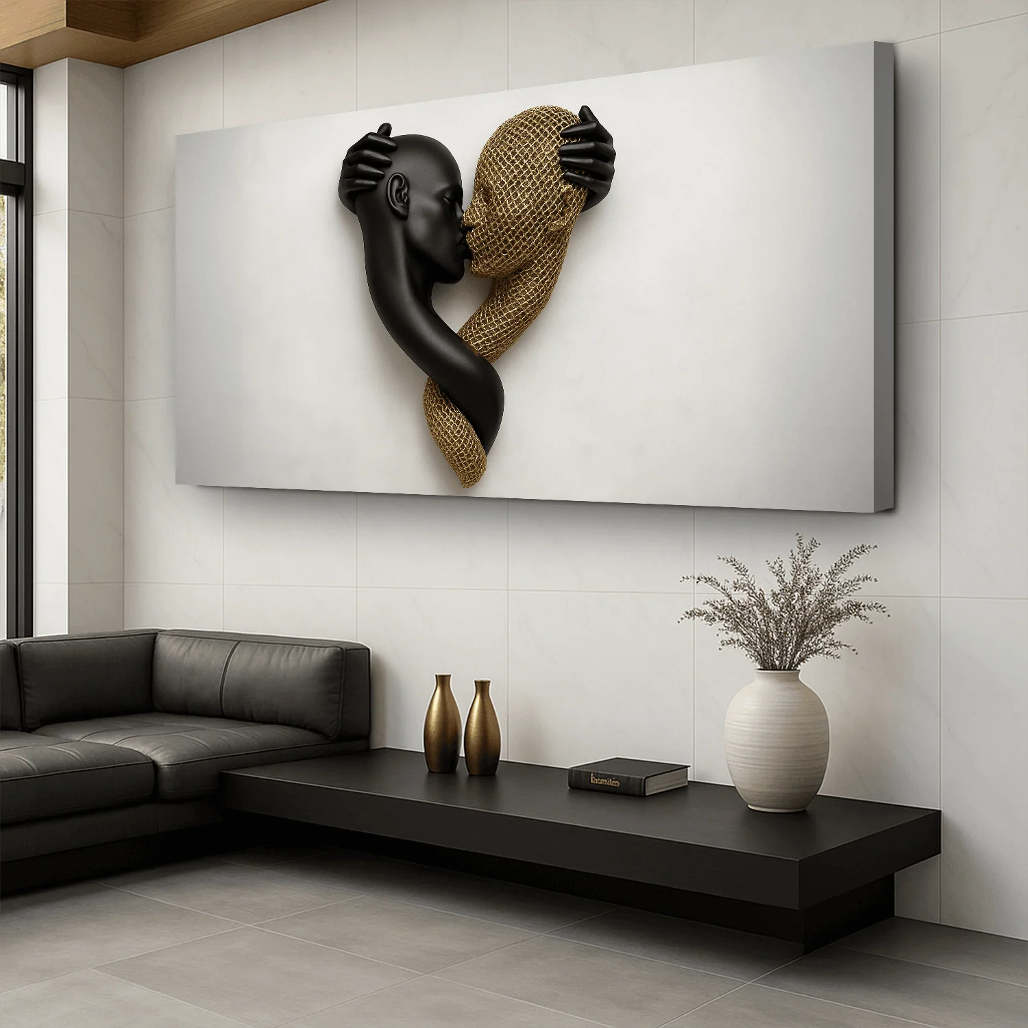 Eternal Love Figure Abstract Wall Art IV - Image 4