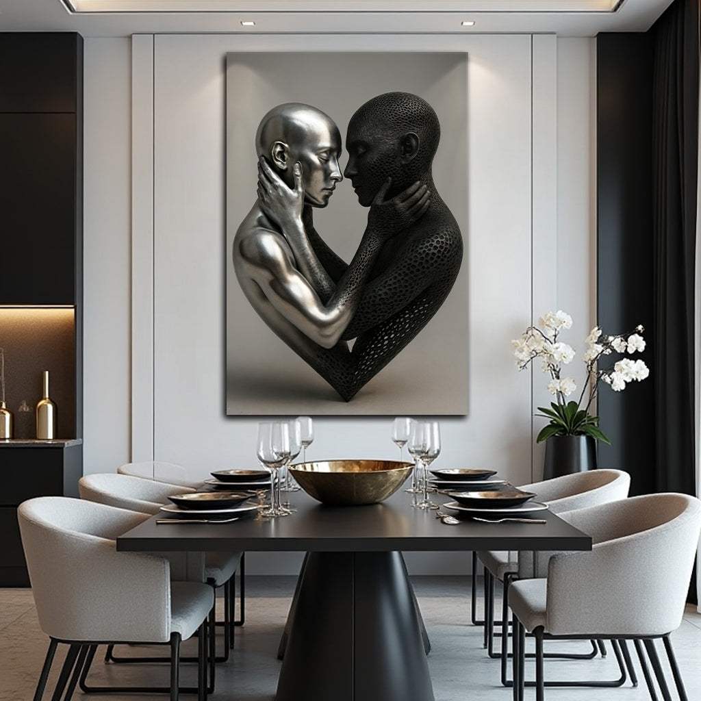 Eternal Love Figure Abstract Wall Art VIII - Image 3