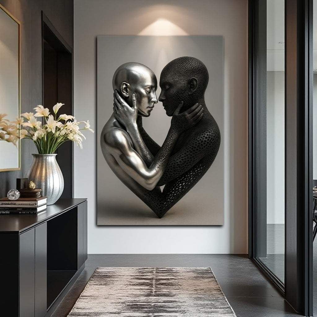 Eternal Love Figure Abstract Wall Art VIII - Image 4